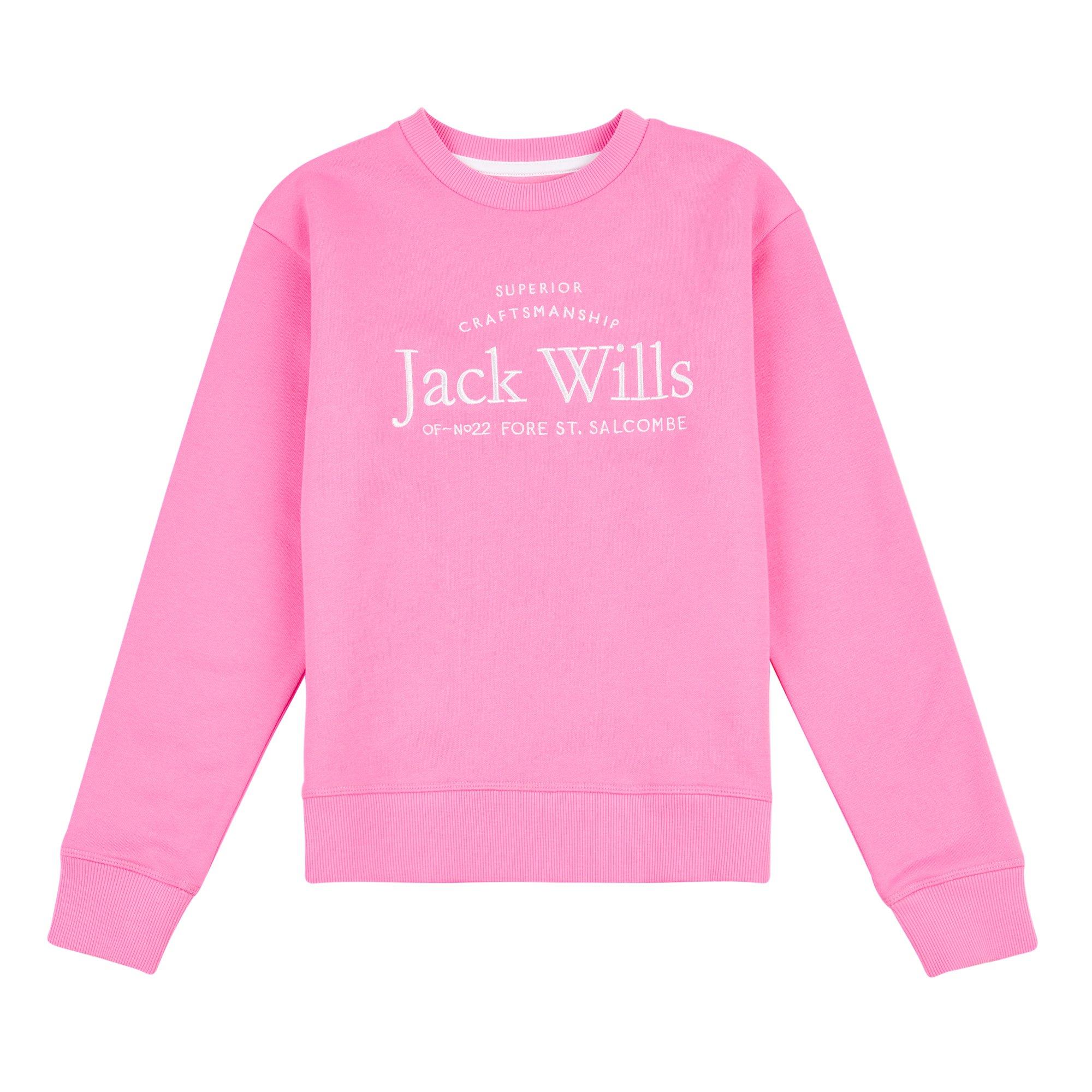Sachet Pink - Jack Wills - Script Crew Sweatshirt - 1