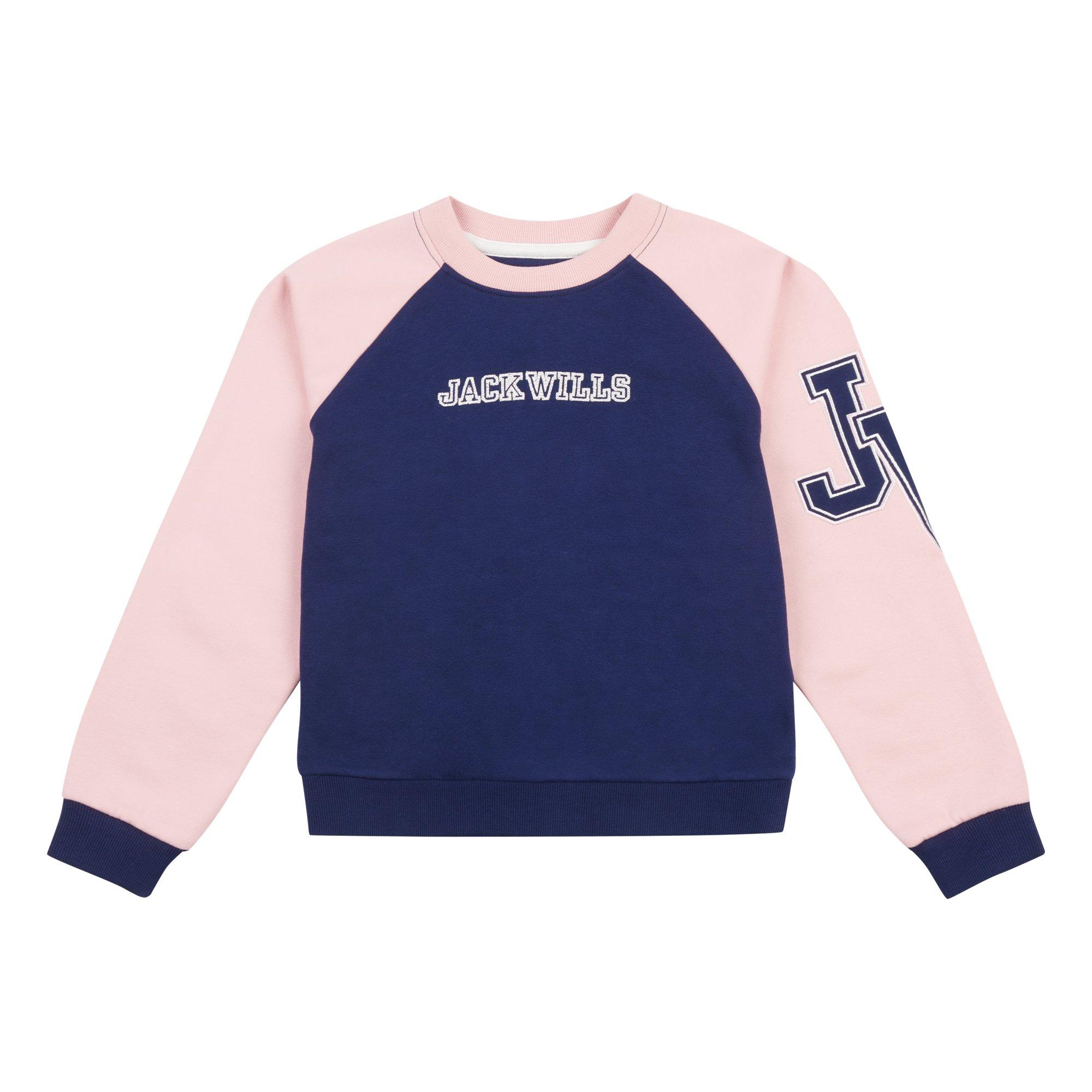 Azul medieval - Jack Wills - Varsity Raglan Crew Sweatshirt - 1