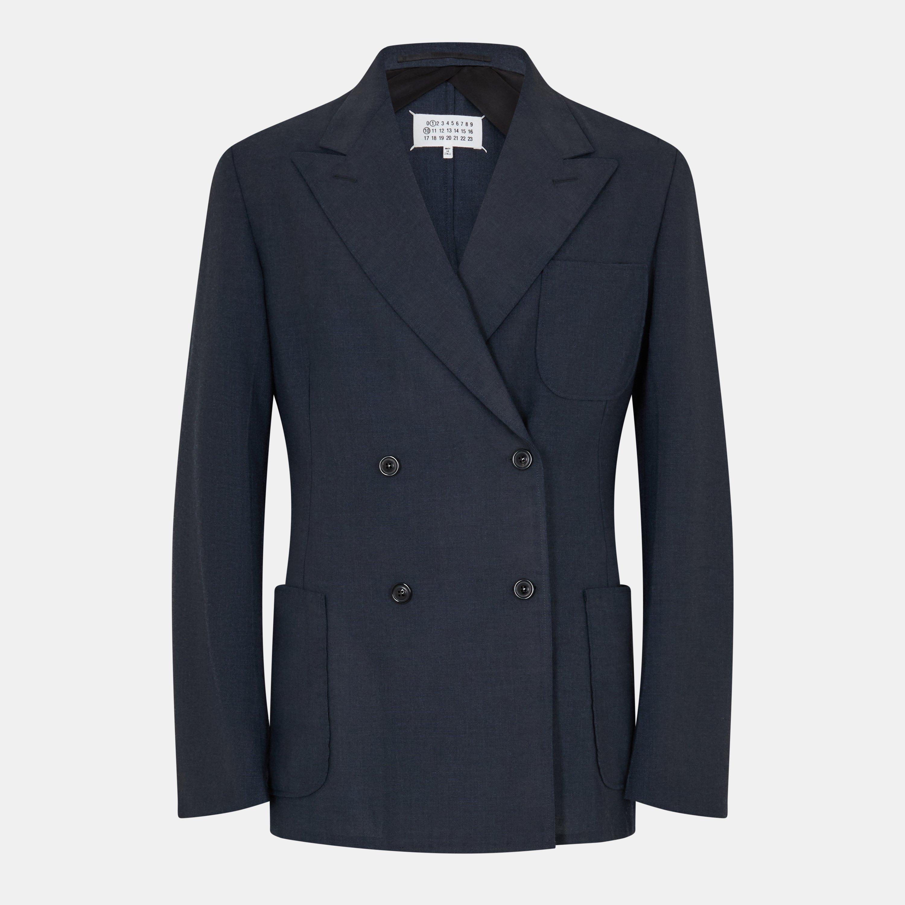 Dark Blue - Maison Margiela - Men's Tailored Two-Button Suit Jacket - 1