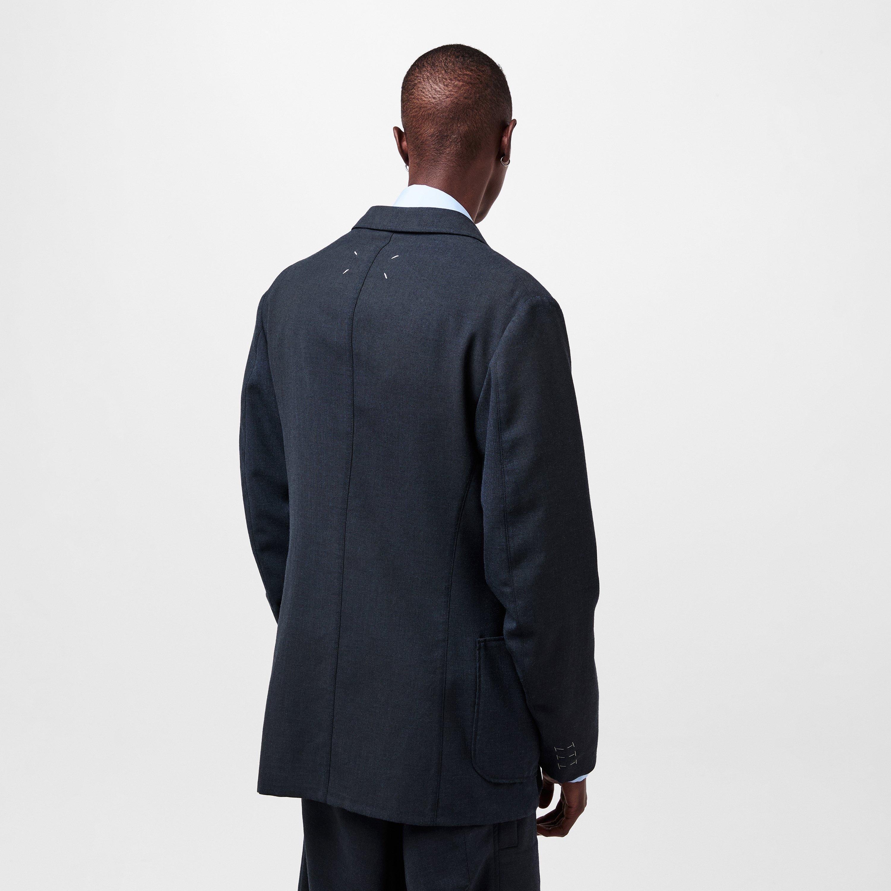 Dark Blue - Maison Margiela - Men's Tailored Two-Button Suit Jacket - 4