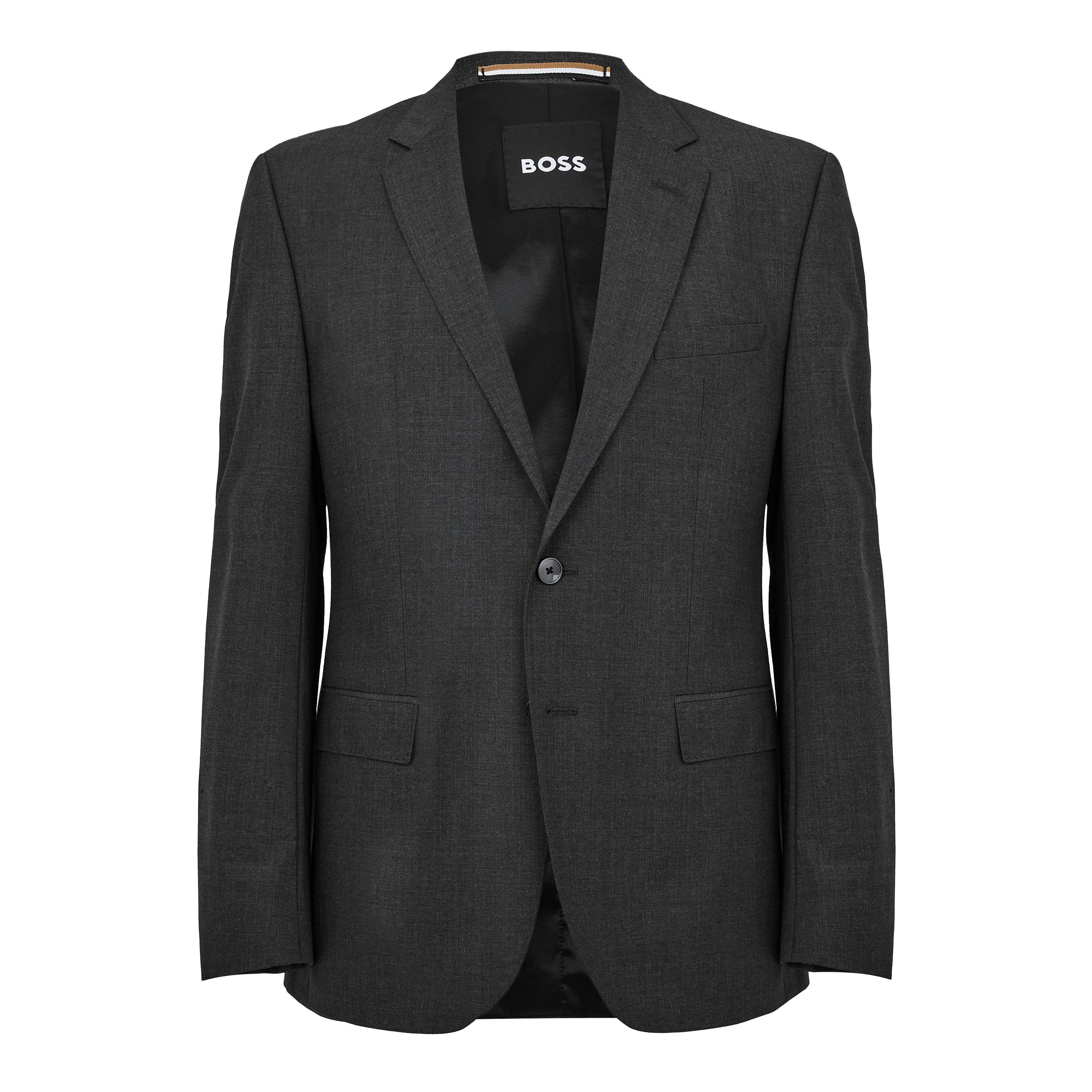 Boss Men's H-Jasper Luxury Suit Jacket - Dark Grey - 44L (54L)