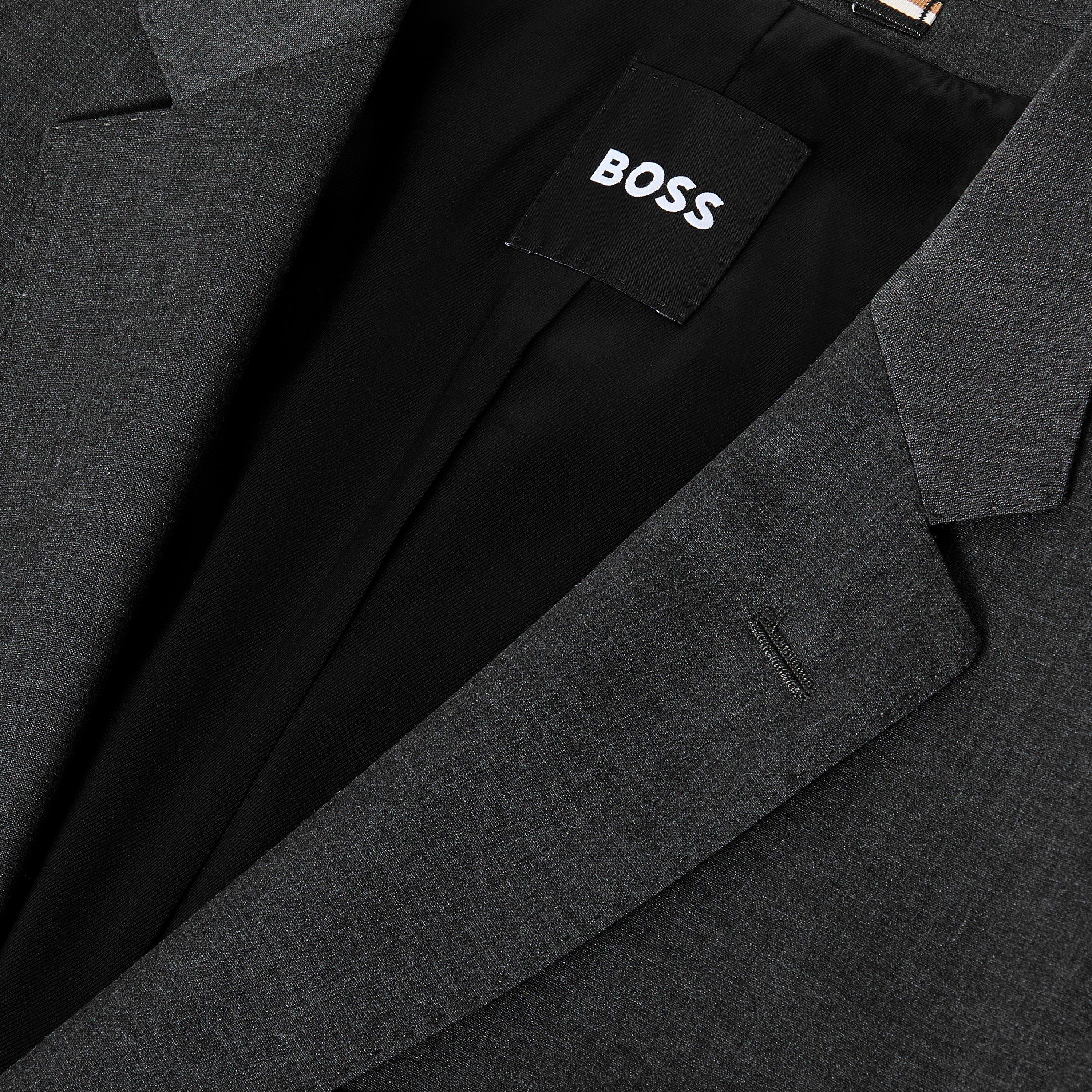 Dark Grey - Boss - Men's H-Jasper Luxury Suit Jacket - 3