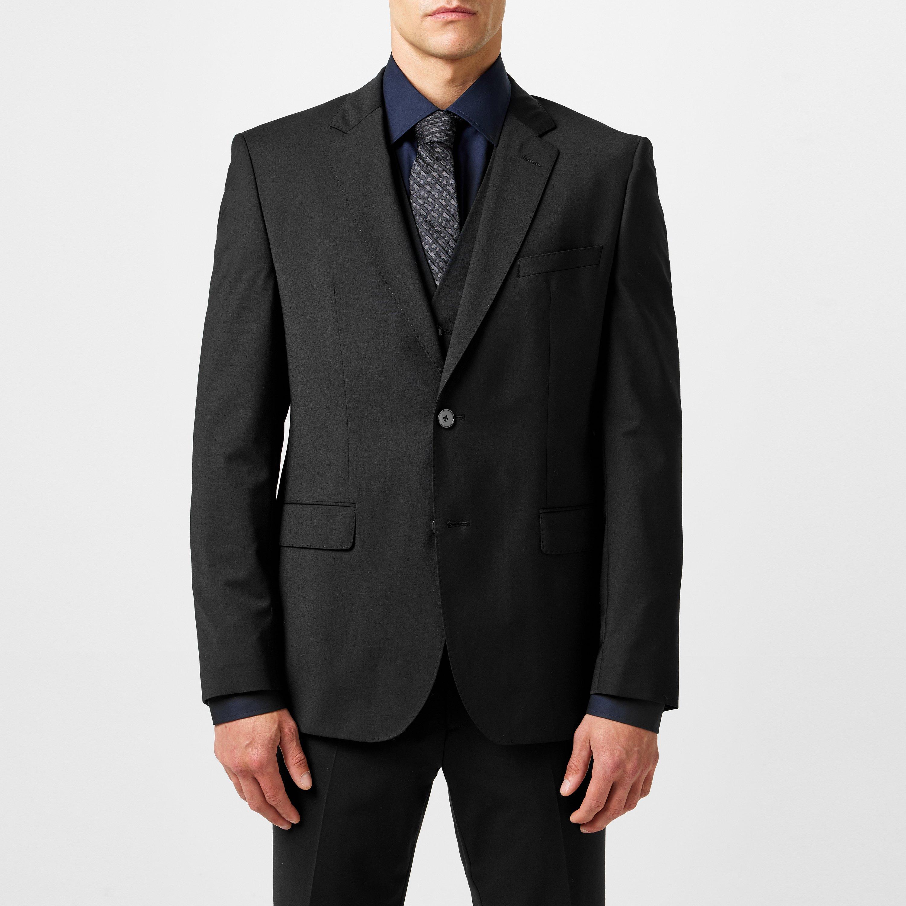 Black 001 - Boss - Men's H-Jasper Luxury Suit Jacket - 3