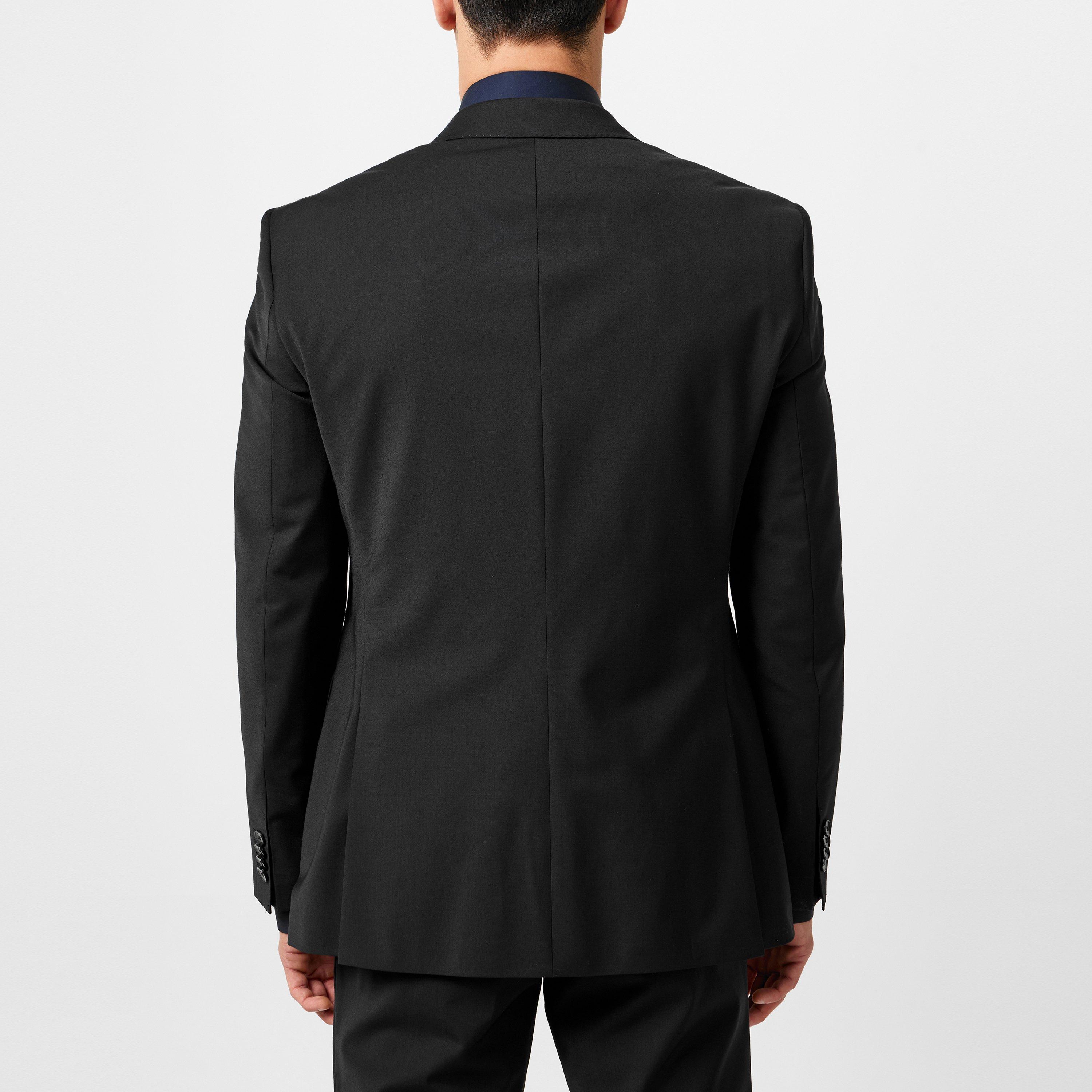 Black 001 - Boss - Men's H-Jasper Luxury Suit Jacket - 4