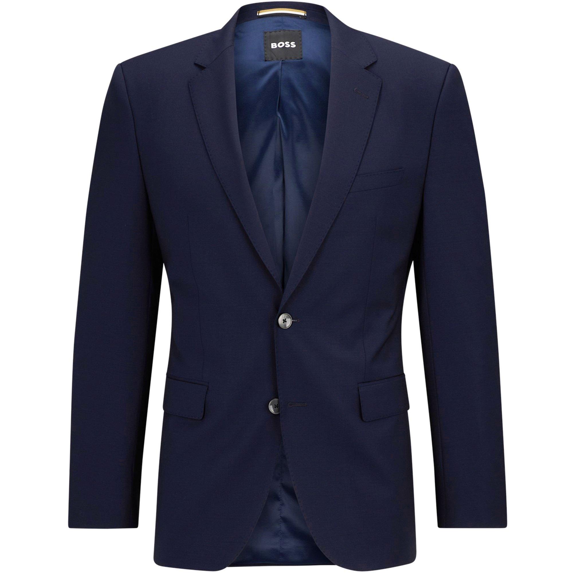 Dark Blue 405 - Boss - Men's H-Jasper Luxury Suit Jacket - 1