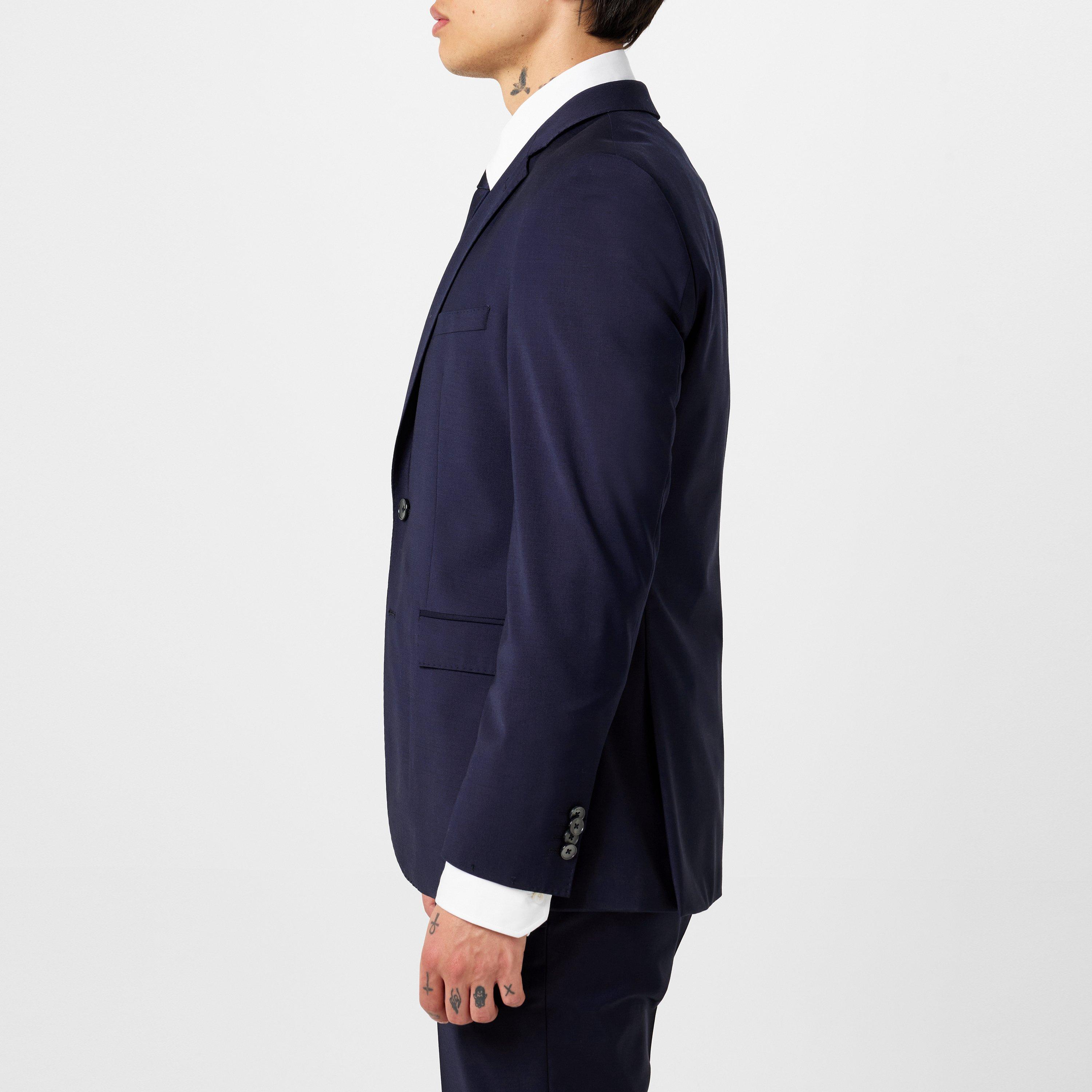 Dark Blue 405 - Boss - Men's H-Jasper Luxury Suit Jacket - 5