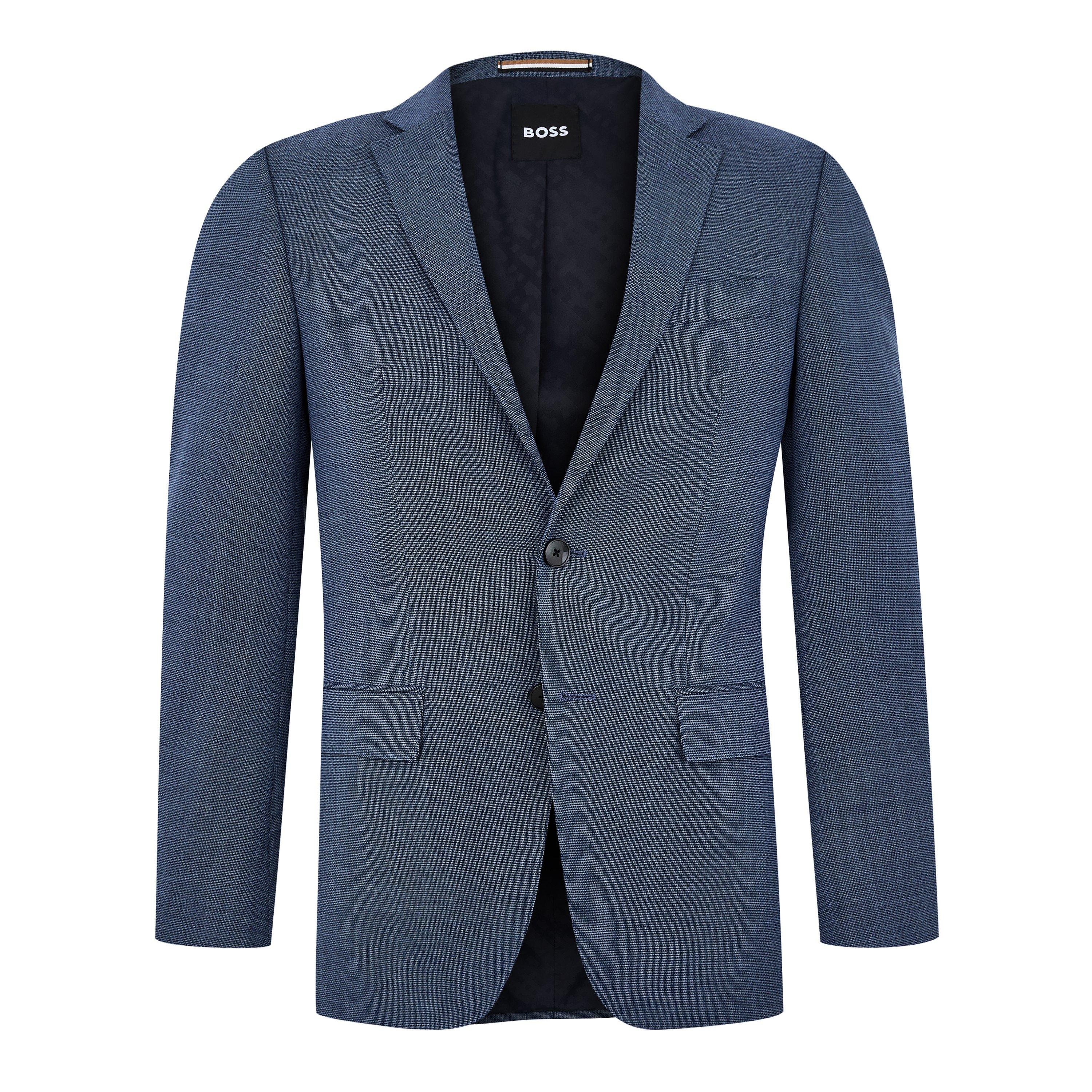 Blue 404 - Boss - Men's H-Huge-MM-C Structured Fit Suit Jacket - 1