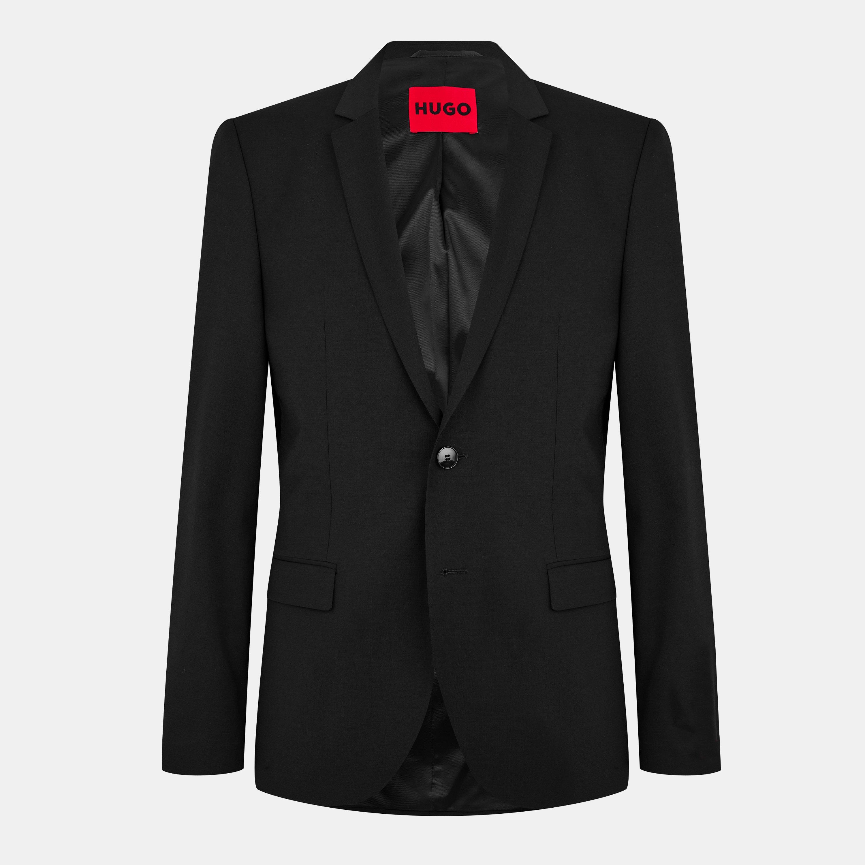 Black 001 - Hugo - Men's Slim-fit Arti Suit Jacket - 1