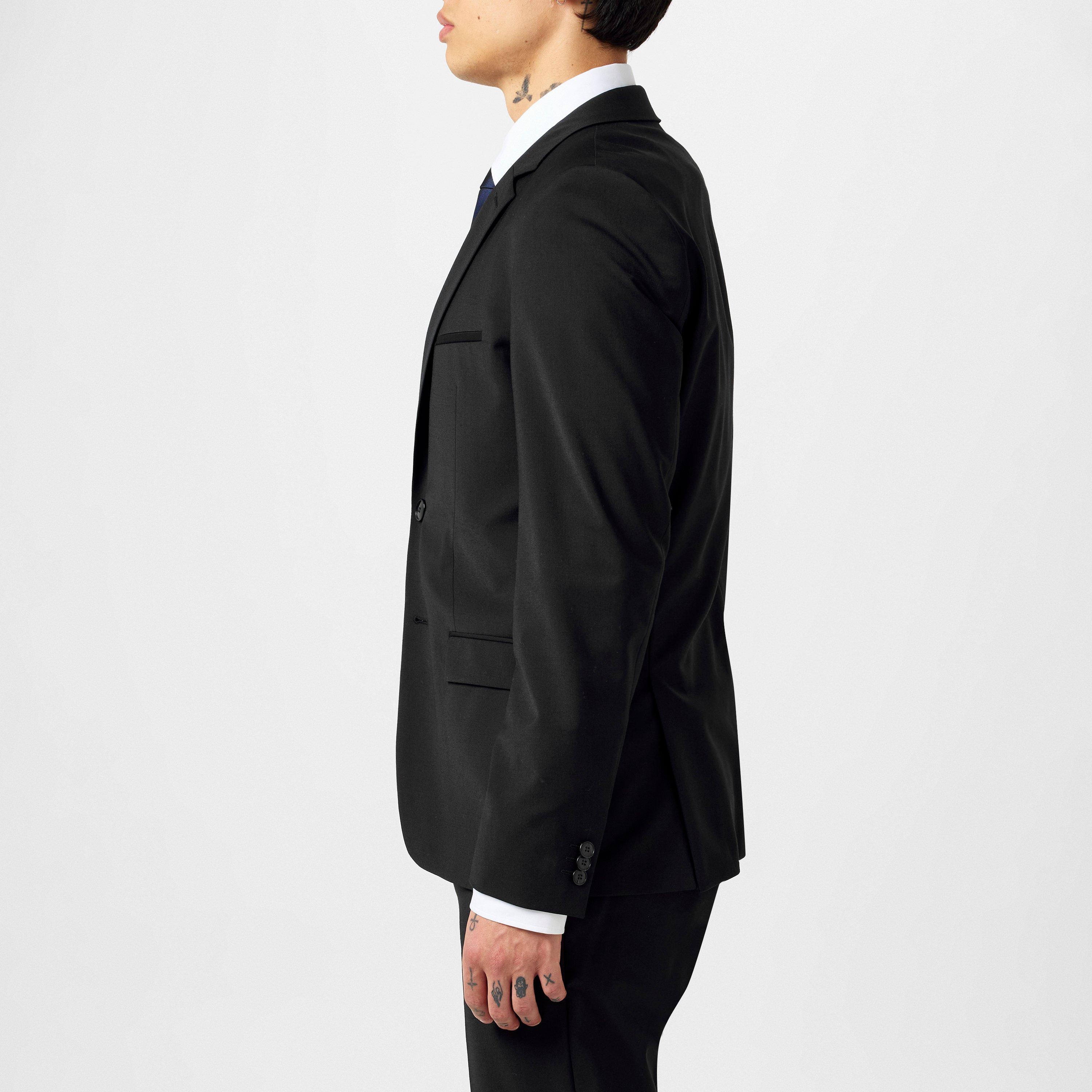 Black 001 - Hugo - Men's Slim-fit Arti Suit Jacket - 5