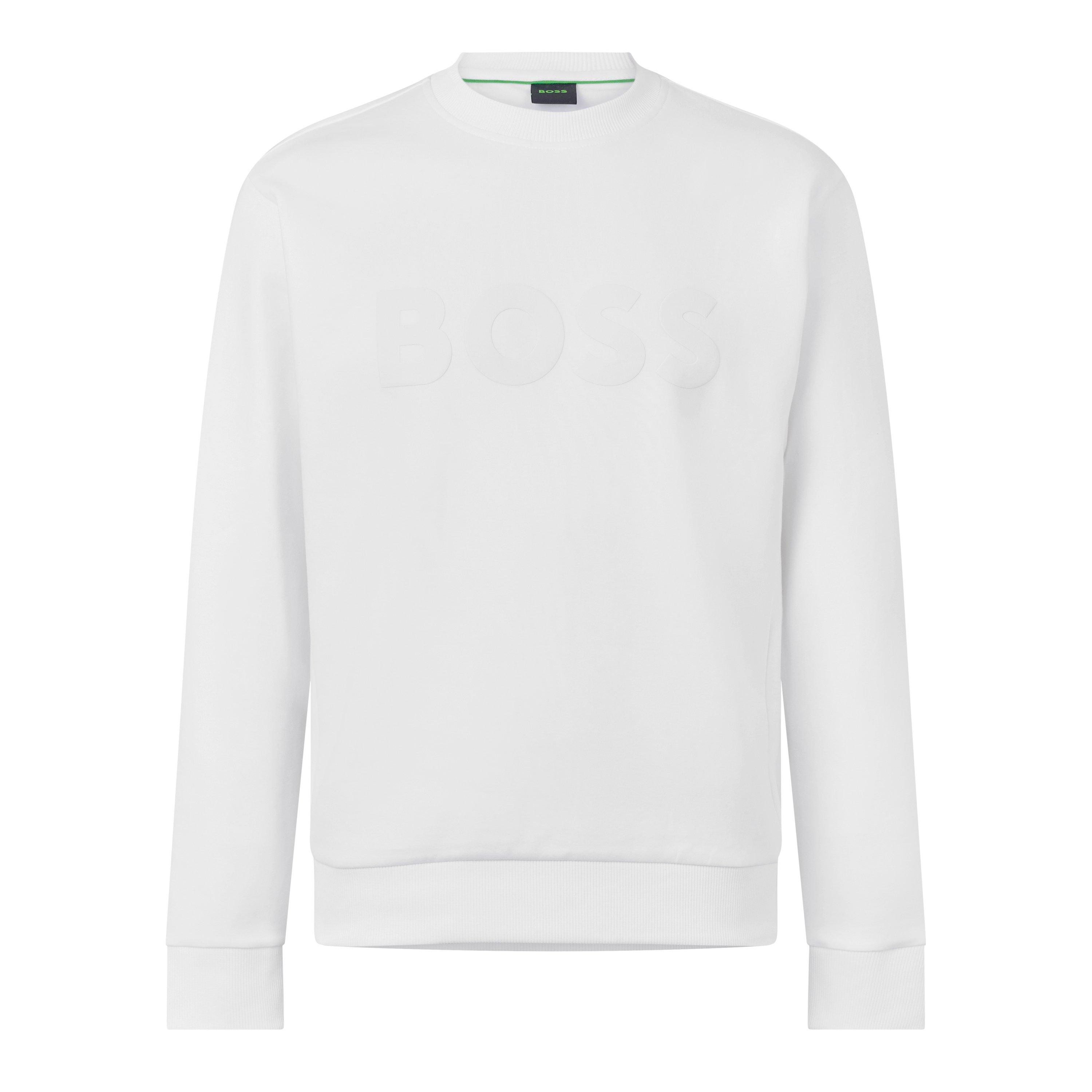 Boss Men's Salbo Tonal-Logo Cotton Long-Sleeve Sweatshirt