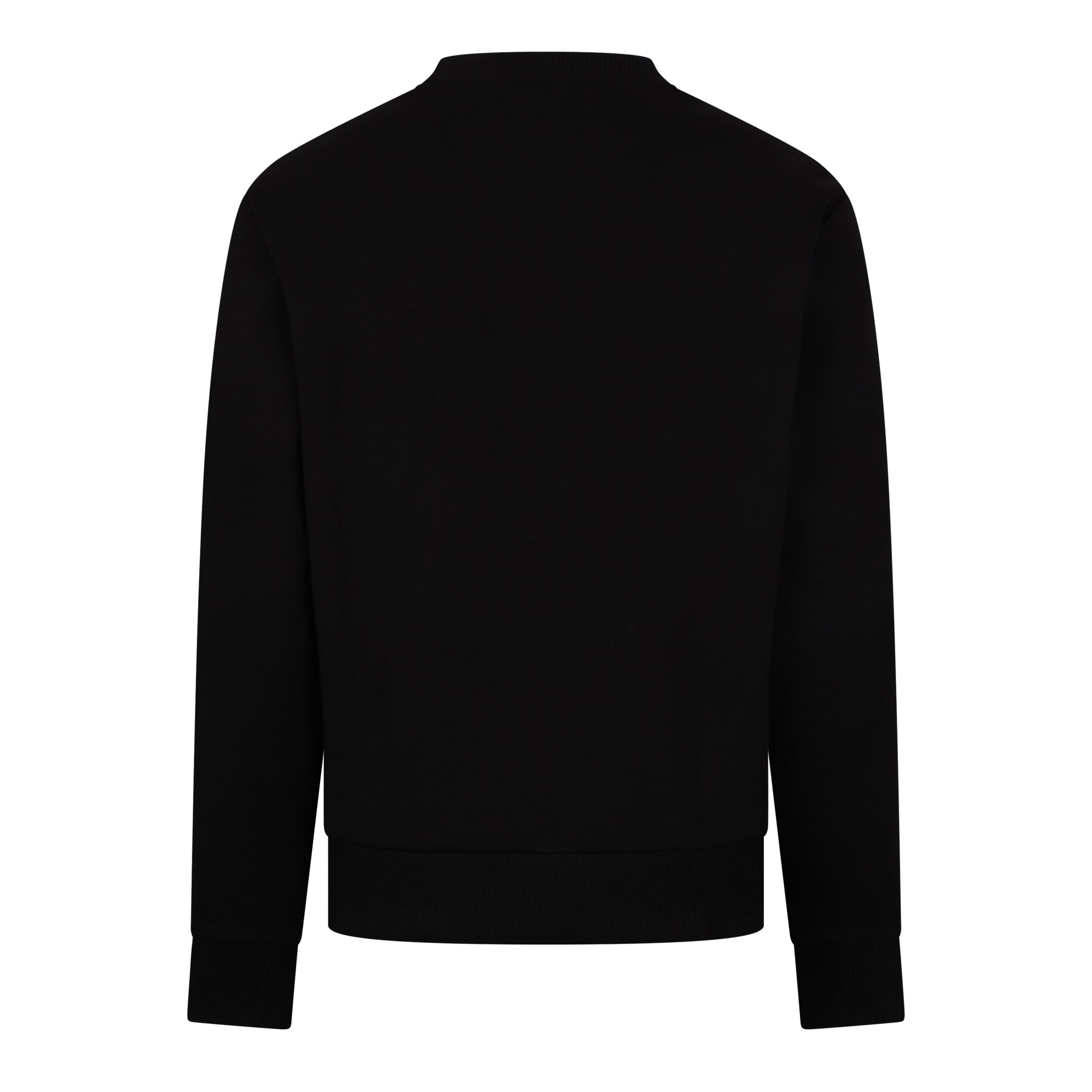 Black - Boss - Men's Salbo Tonal-Logo Cotton Long-Sleeve Sweatshirt - 2