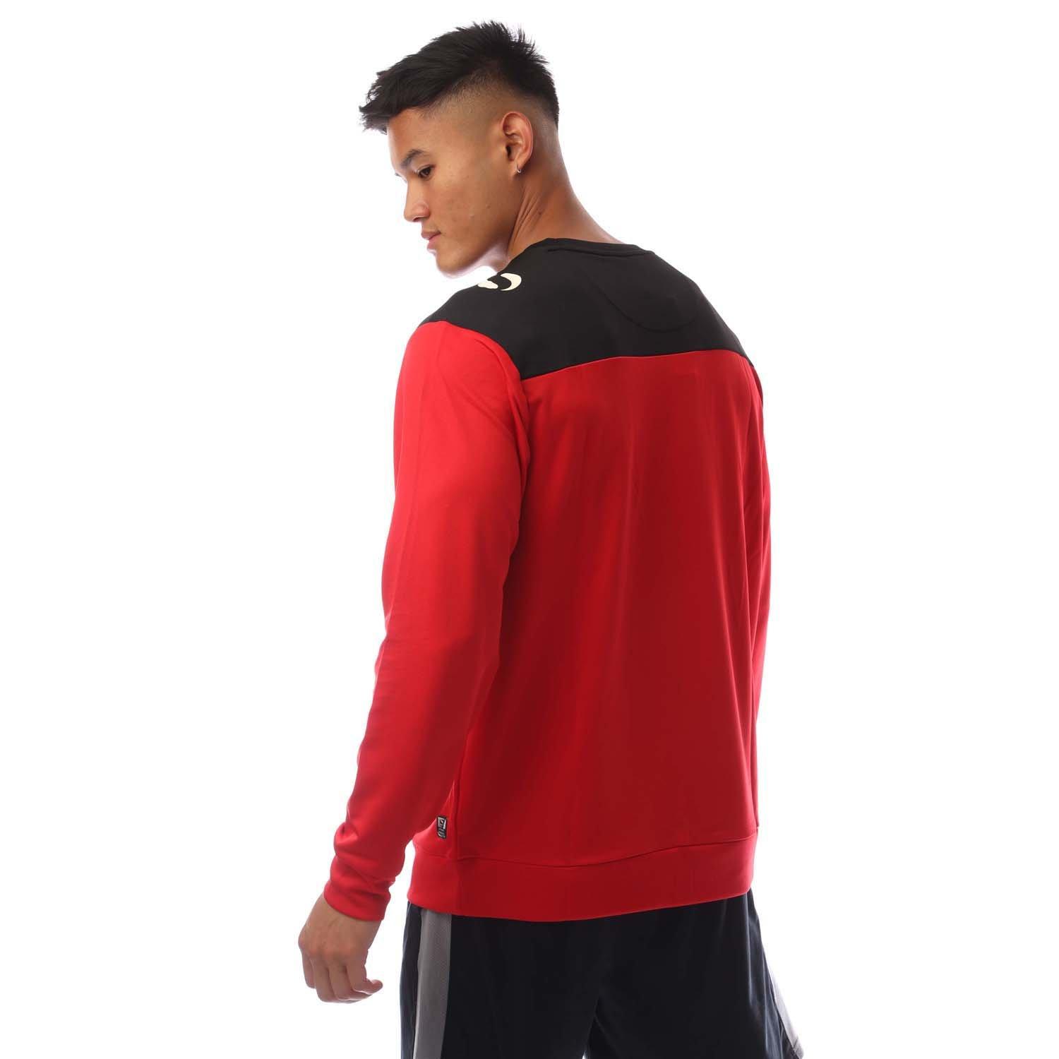 Red/Black - Sondico - Men's Performance Crew Sweatshirt - 2