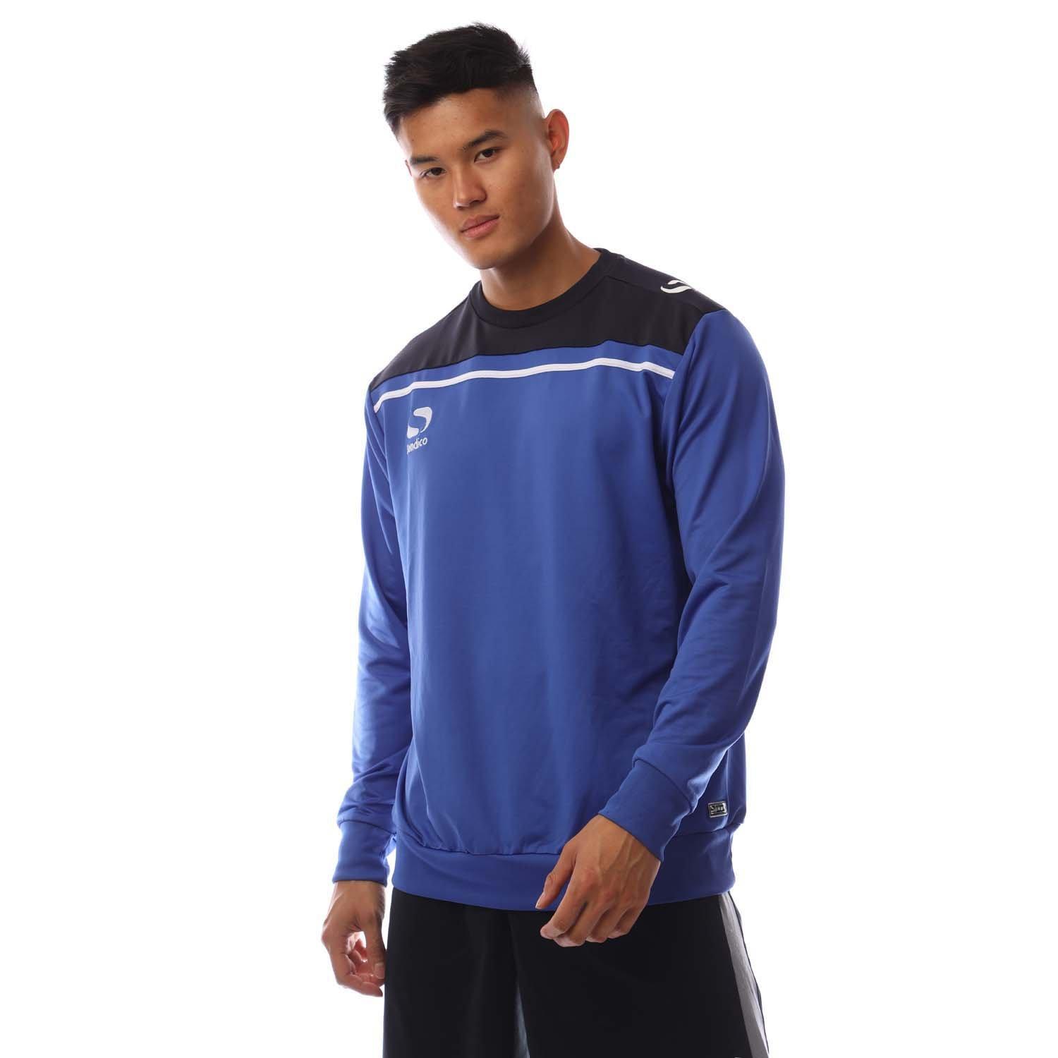 Sondico Men's Performance Crew Sweatshirt - Royal/Navy - M