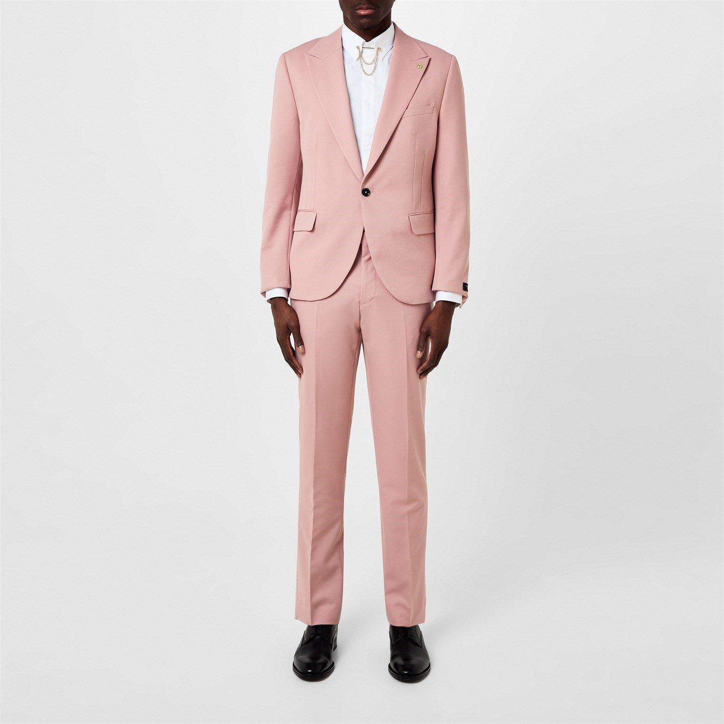 Pink - Twisted Tailor - Buscott Slim Fit Suit Jacket - 3