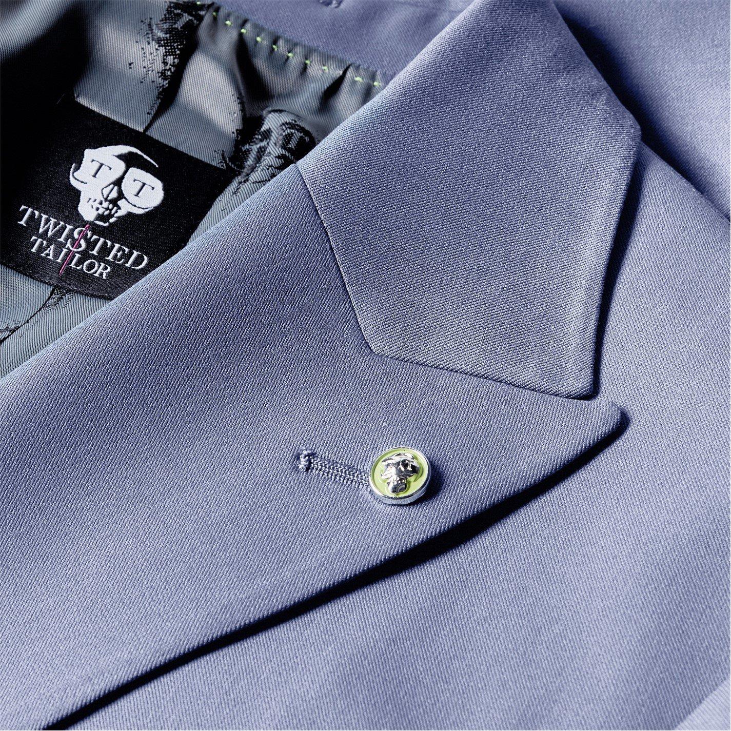 Cornflour Blue - Twisted Tailor - Buscott Slim Fit Suit Jacket - 9