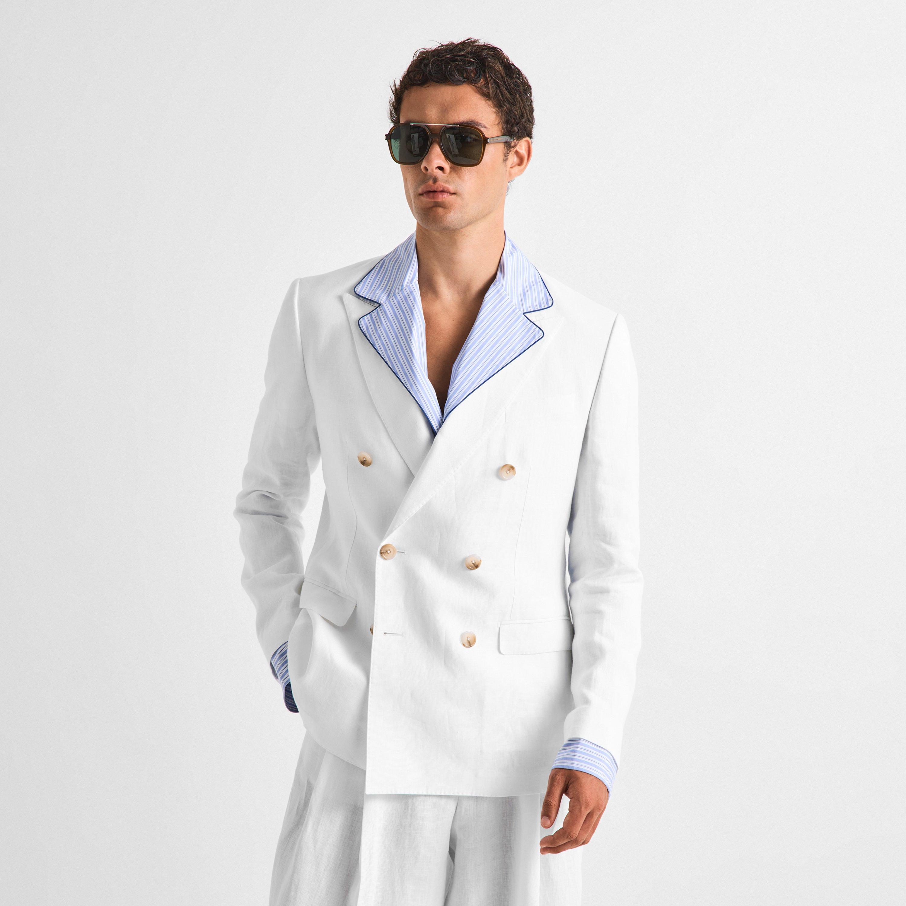 White - Dolce and Gabbana - Men's Suit Jacket - 3
