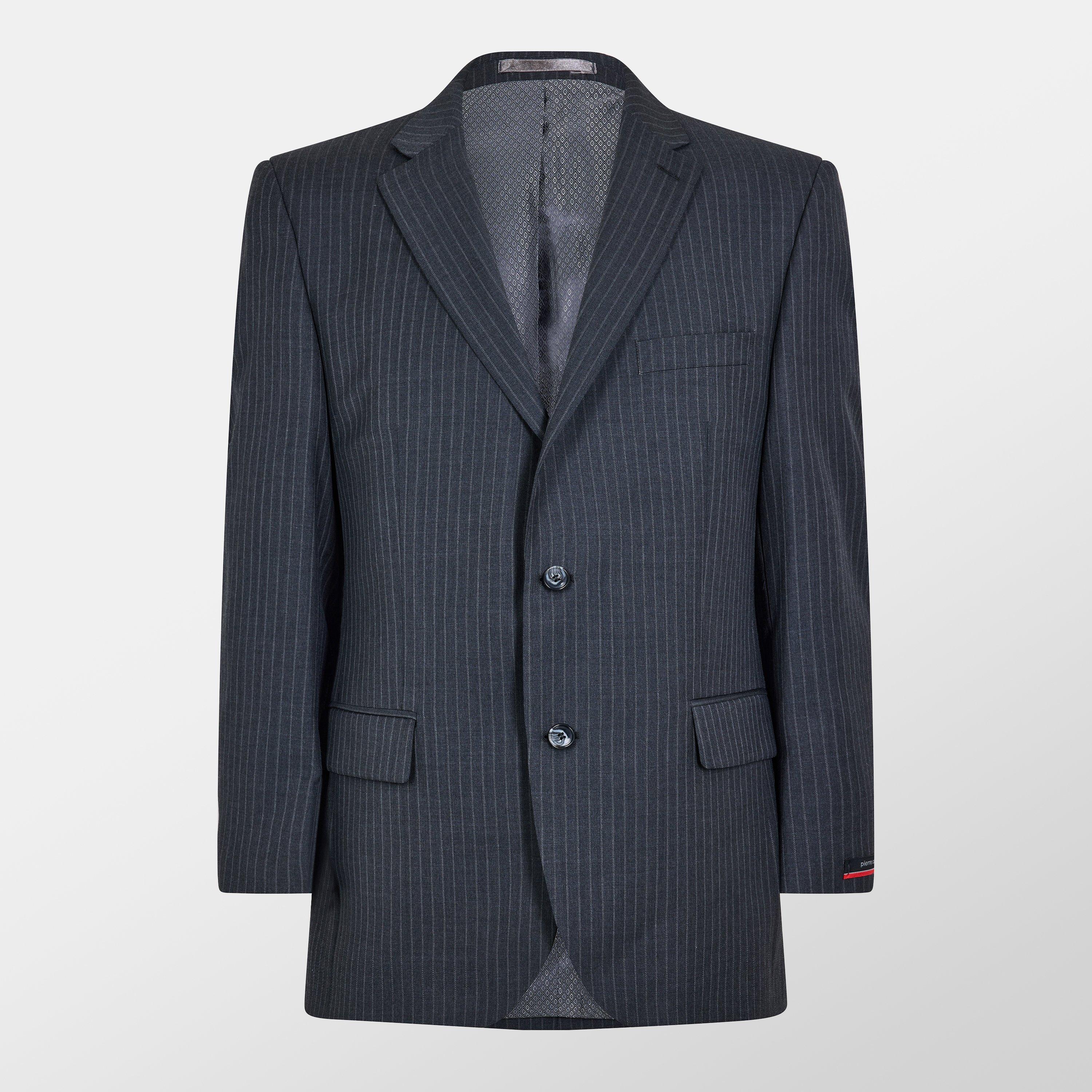 Grey - Pierre Cardin - Men's Suit Jacket - 1