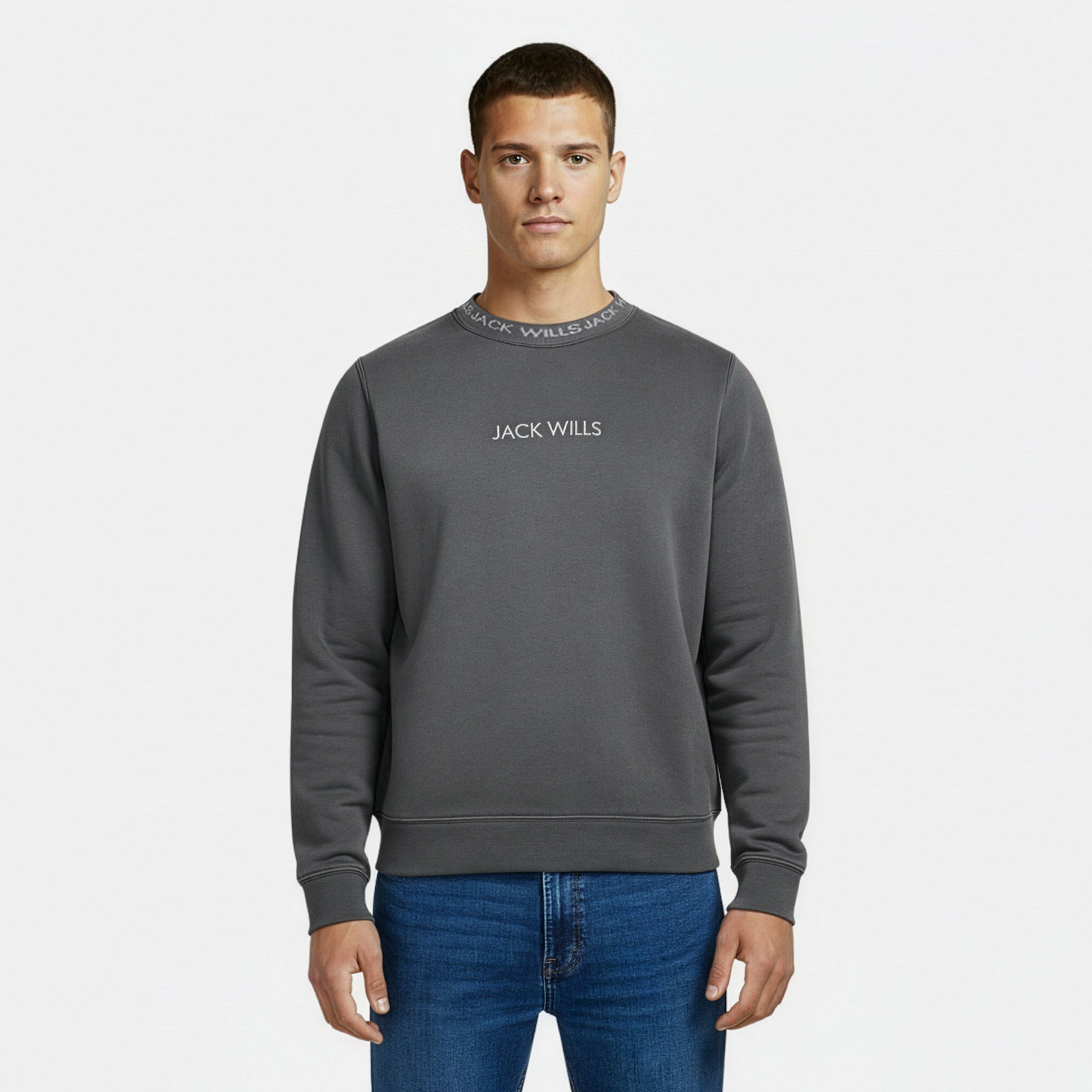 Slate - Jack Wills - Kids' Jacquard Crew Sweatshirt - 3