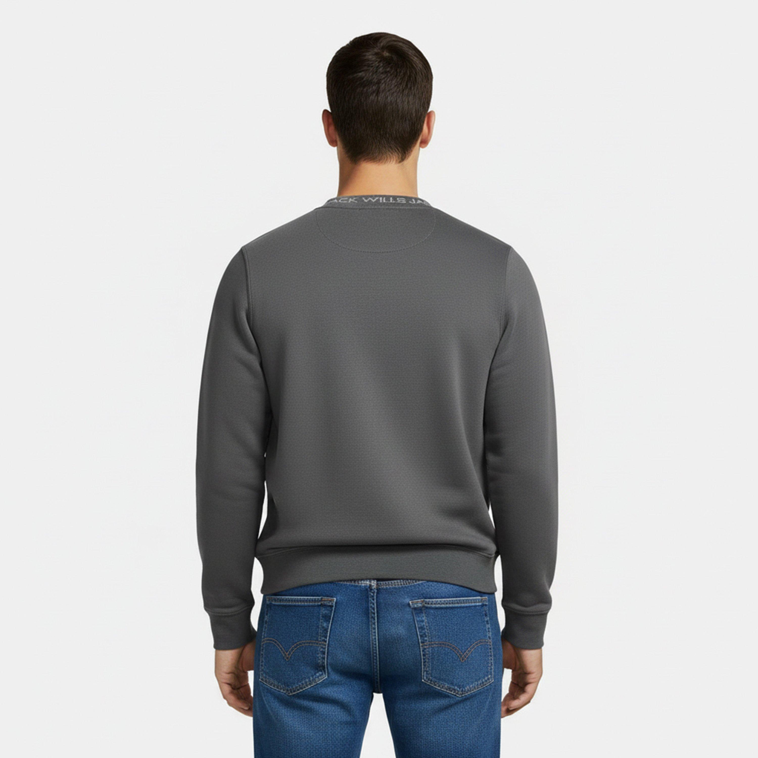 Slate - Jack Wills - Kids' Jacquard Crew Sweatshirt - 4