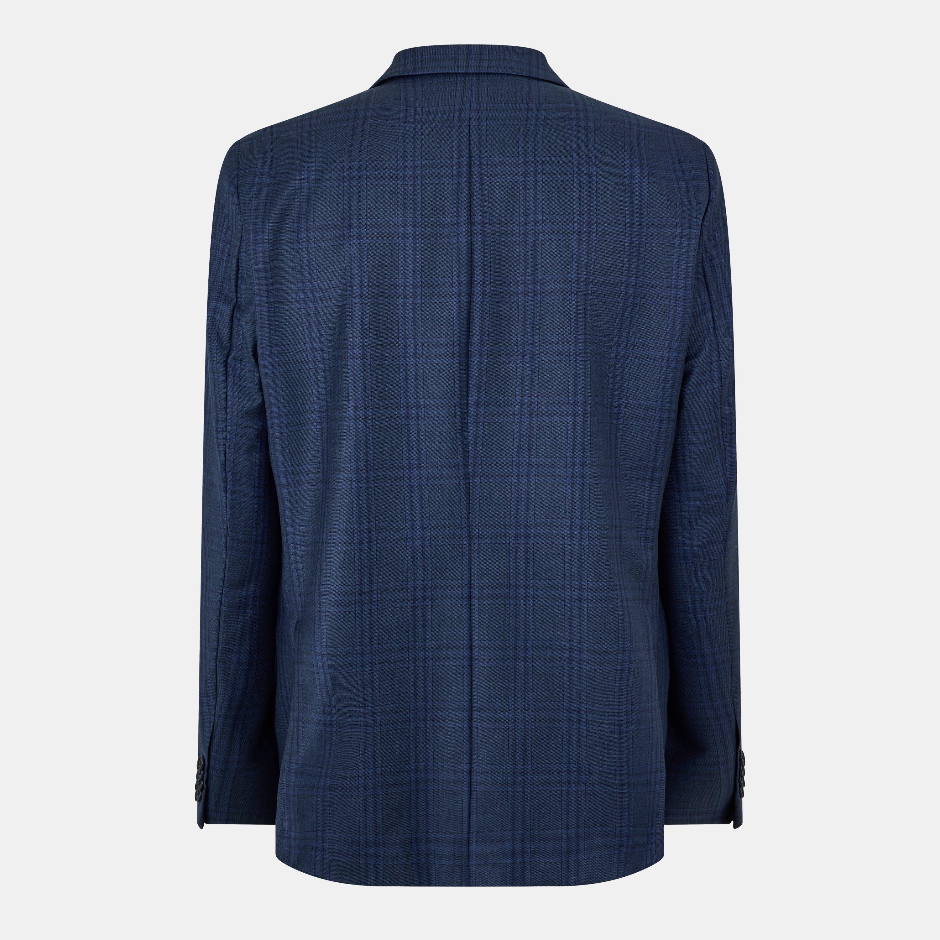 Dunkelblau - Ted Baker - Men's Check Regular Suit Jacket - 2