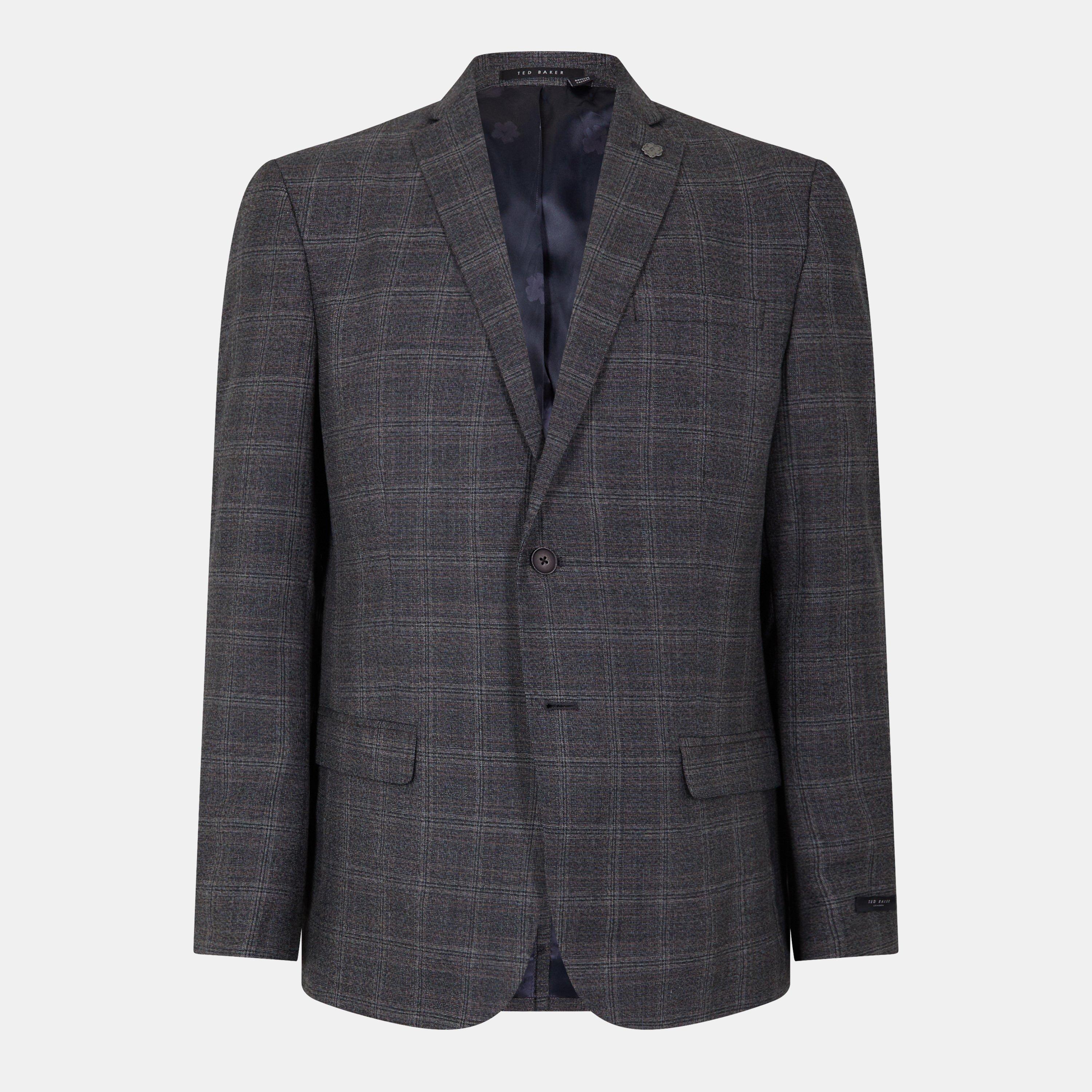 Ted Baker Men's Heritage Check Suit Jacket - Grey - 38 (48)