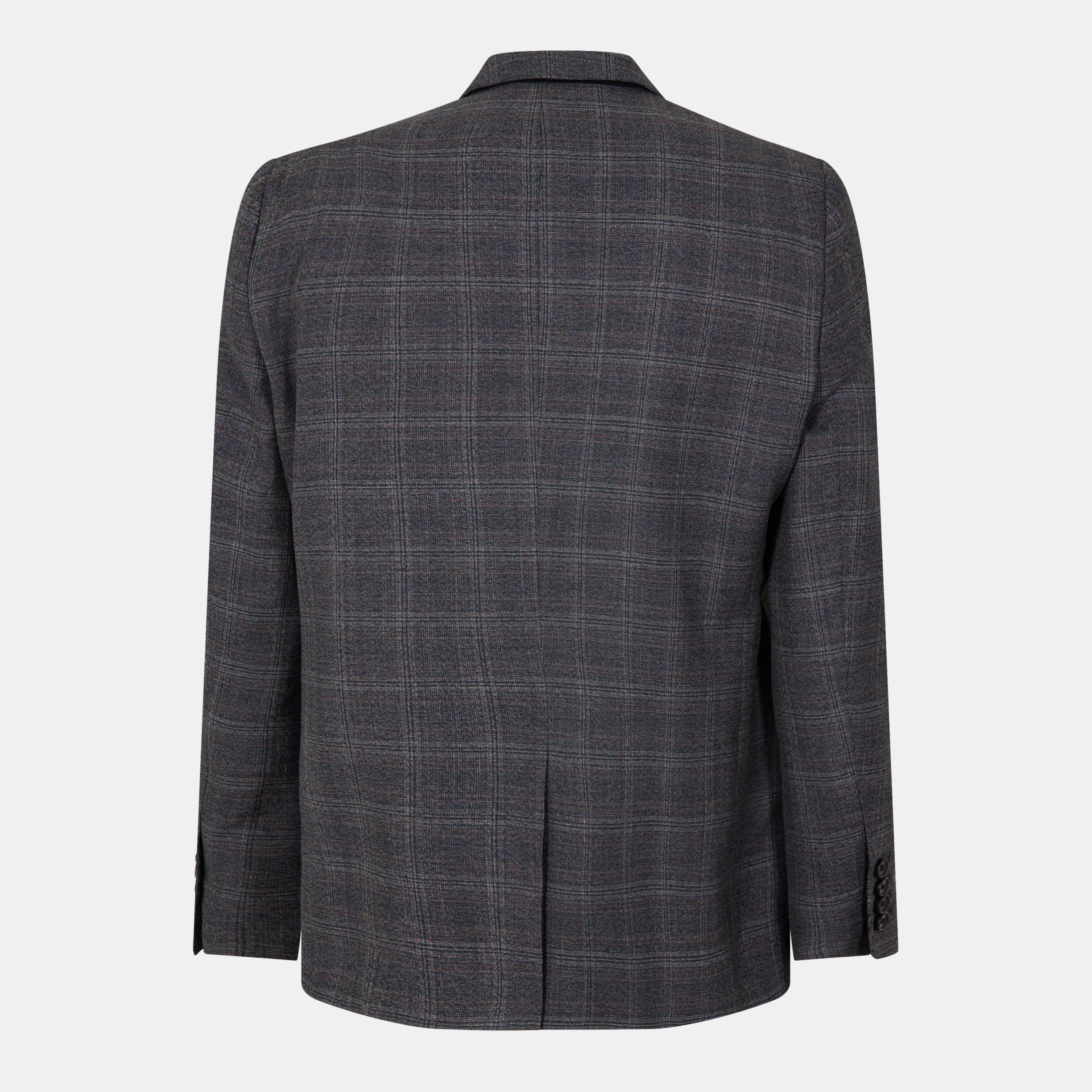 Grigio - Ted Baker - Men's Heritage Check Suit Jacket - 2