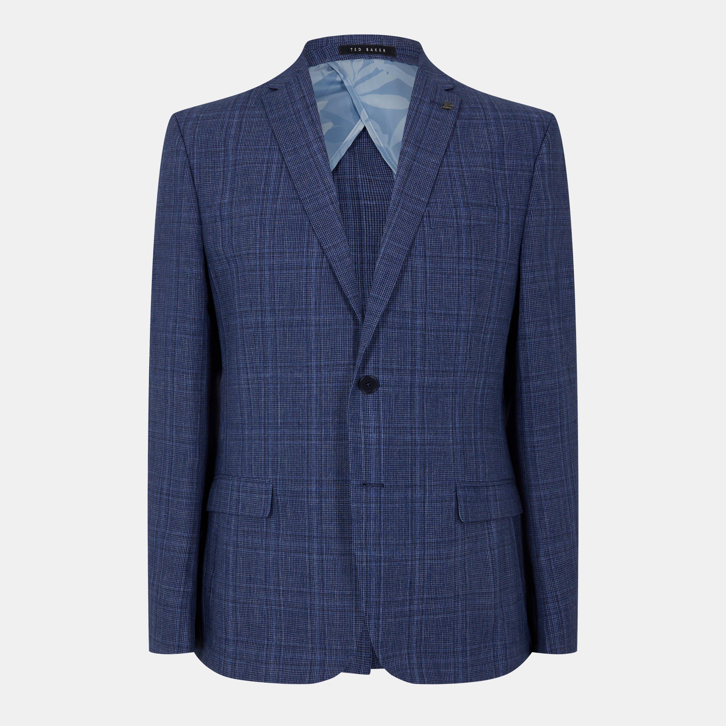 Ted Baker Men's Puppytooth Suit Jacket - Airforce - 36 (46)