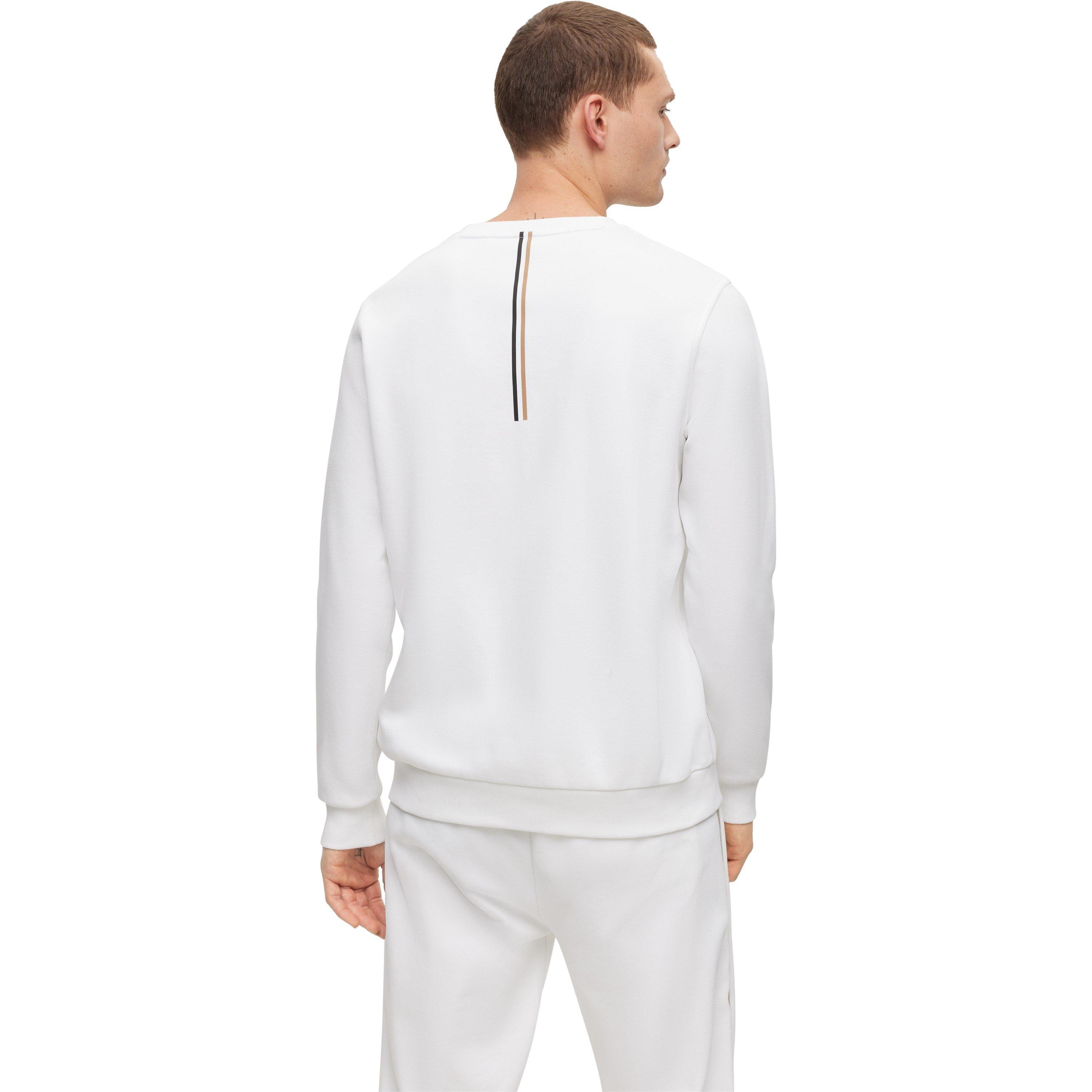 White - Boss - Men's Salbocomfort Crew Sweater - 3
