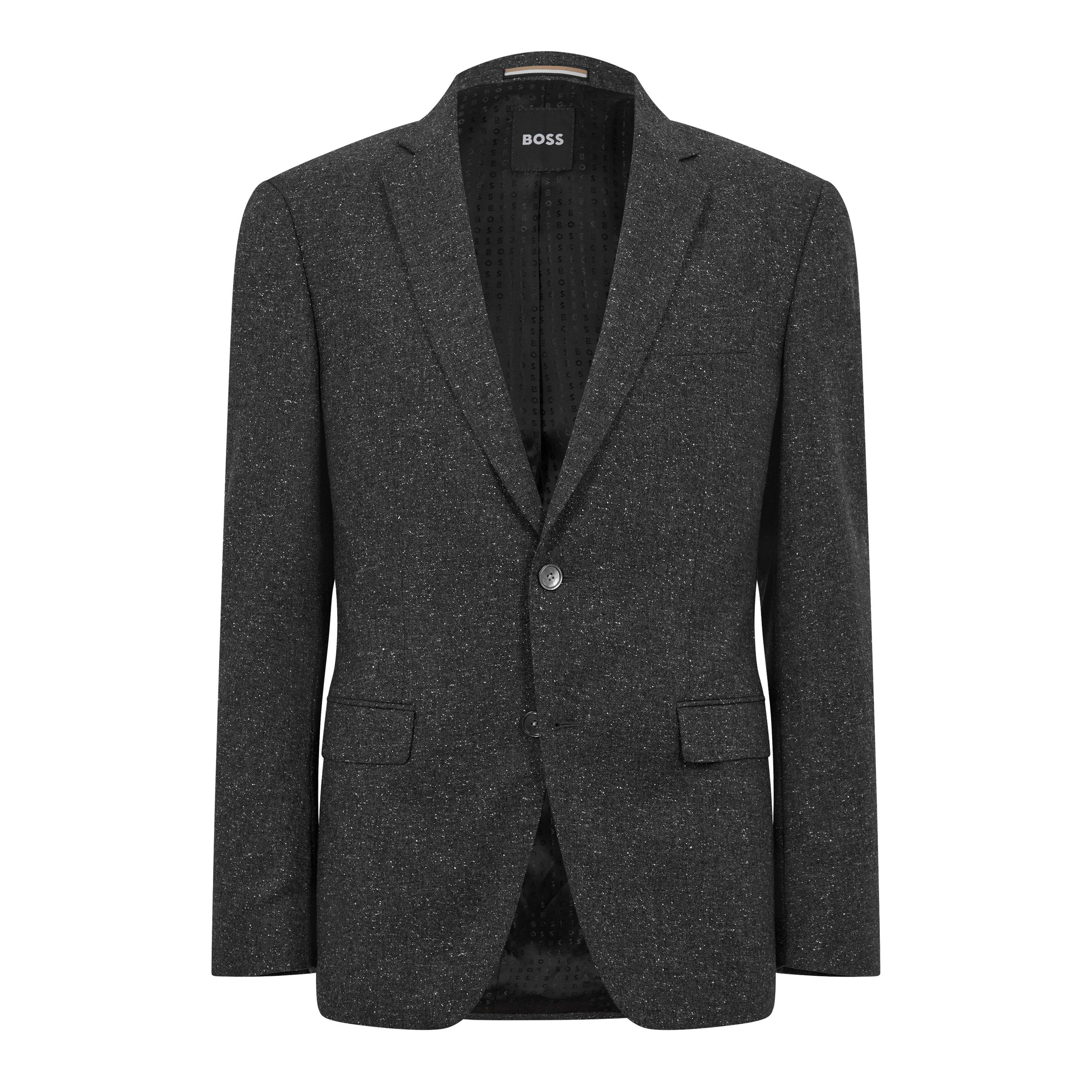 Gris foncé - Boss - Men's Hutson Elbo Jacket - 1