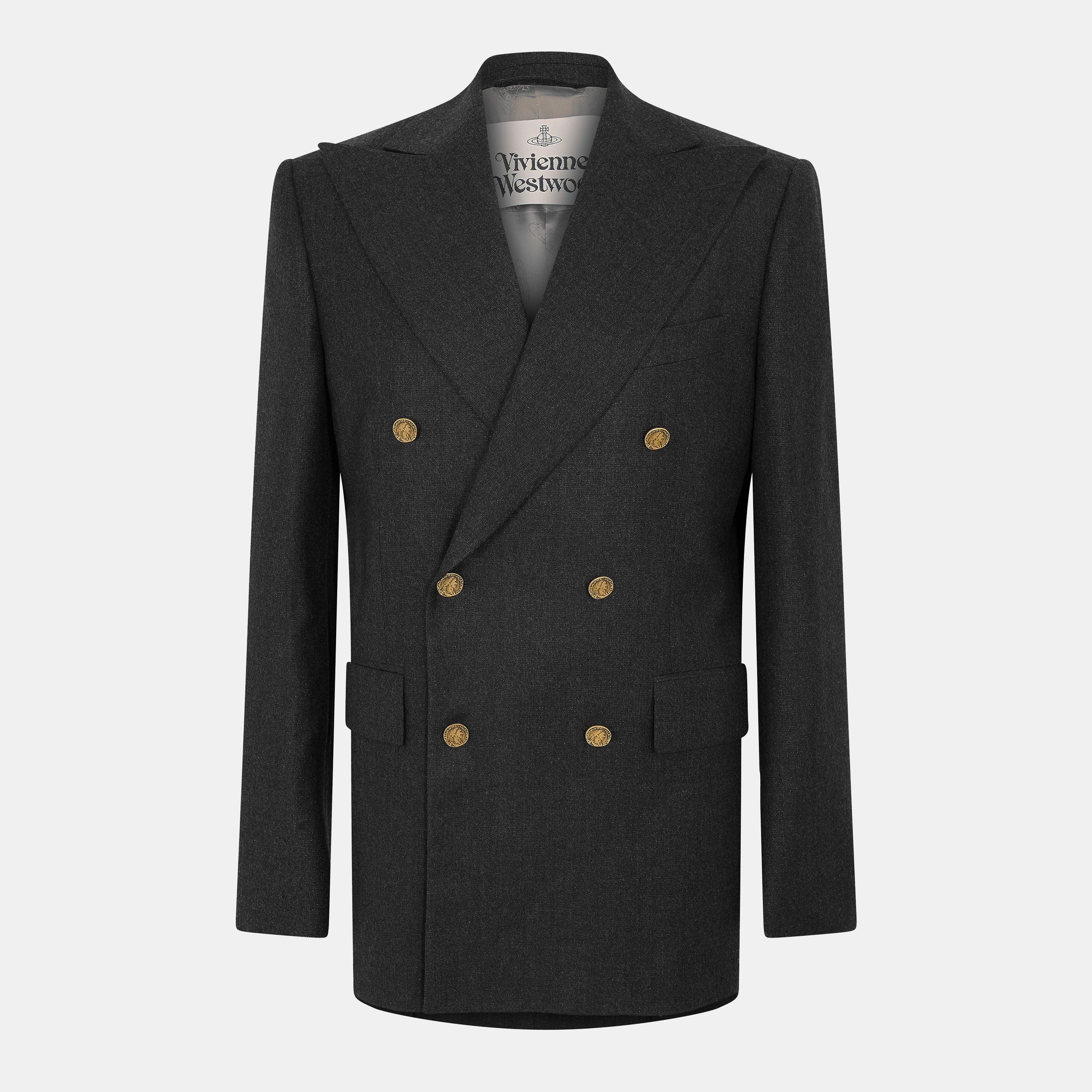Charcoal - Vivienne Westwood - Men's Structured Suit Jacket - 1