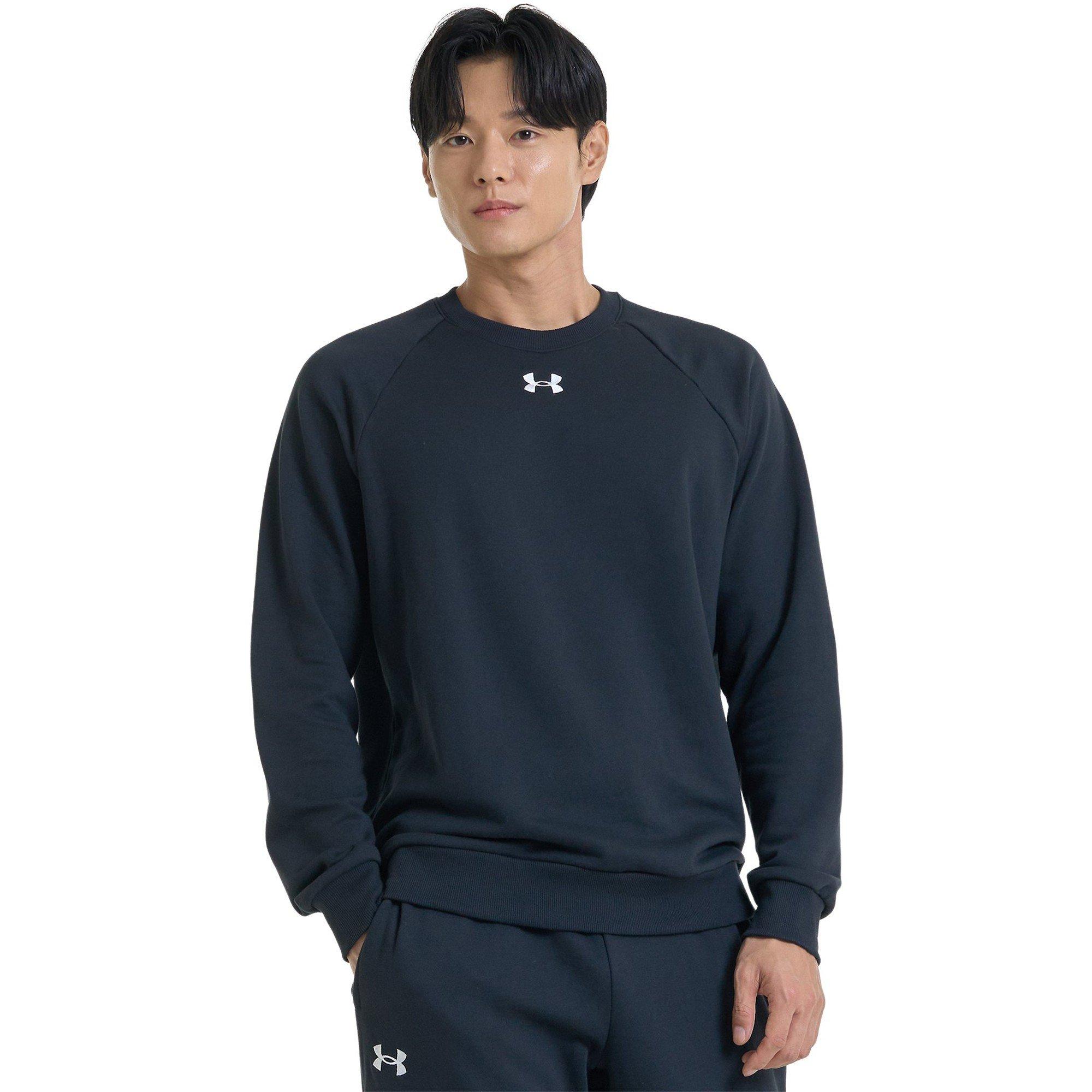 Preto - Under Armour - Armour UA Rival Fleece Crew Mens - 11