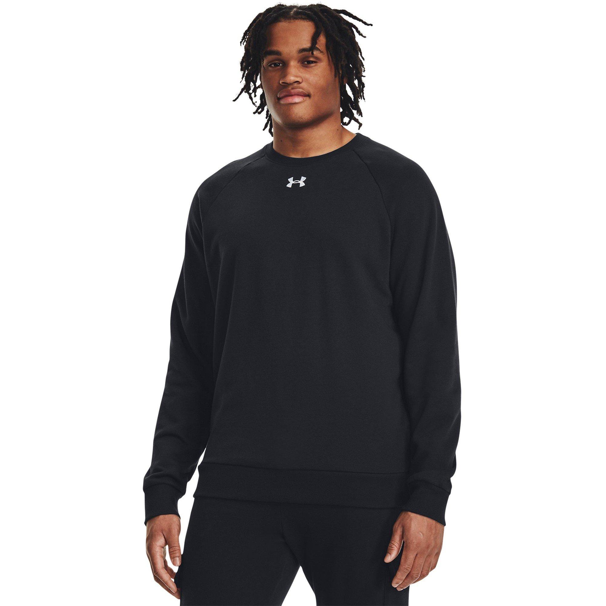 Preto - Under Armour - Armour UA Rival Fleece Crew Mens - 3