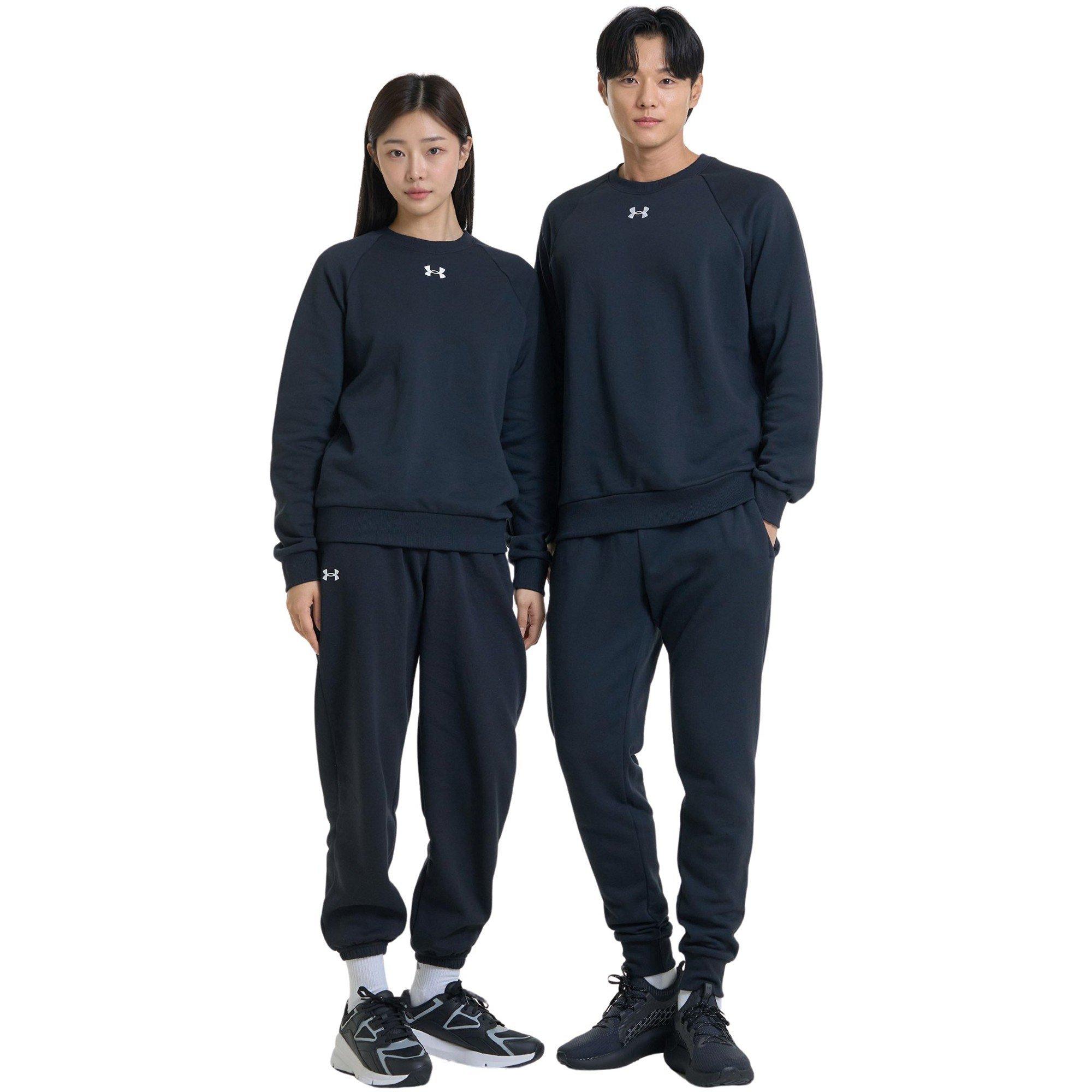 Preto - Under Armour - Armour UA Rival Fleece Crew Mens - 7