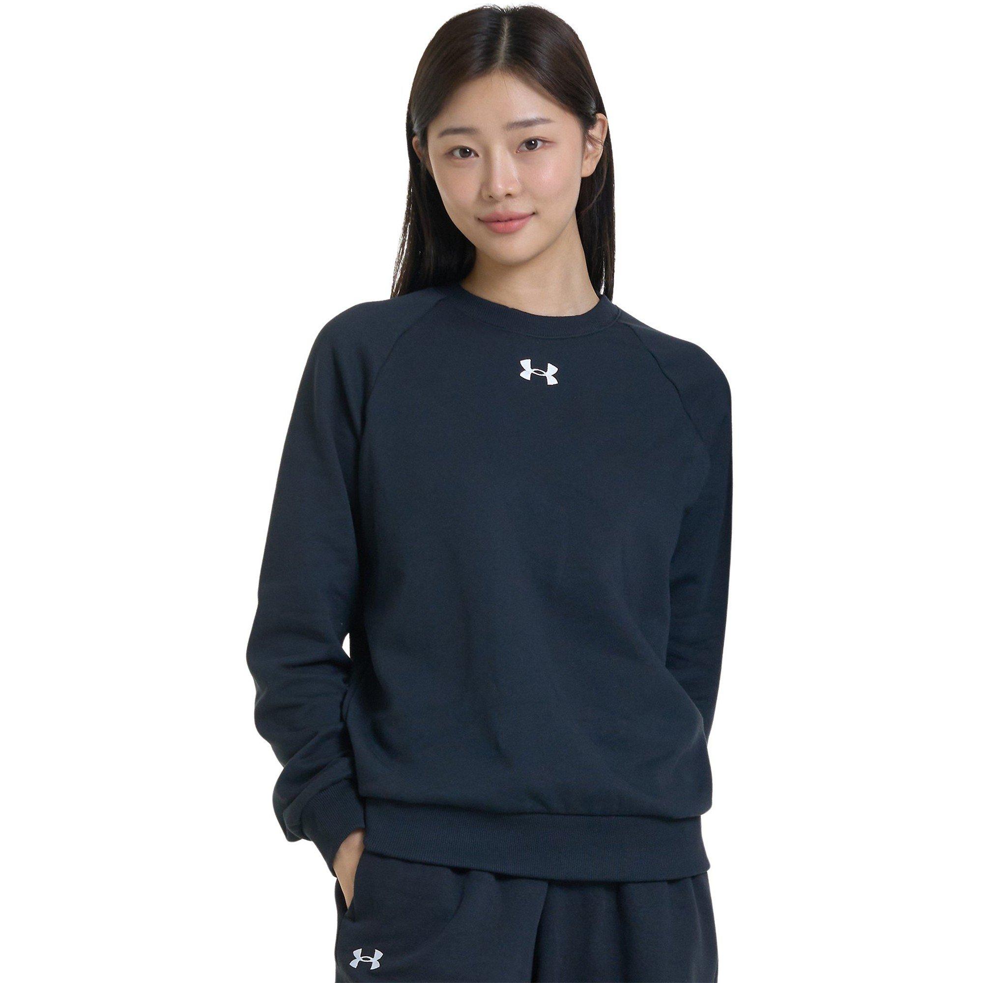 Preto - Under Armour - Armour UA Rival Fleece Crew Mens - 8