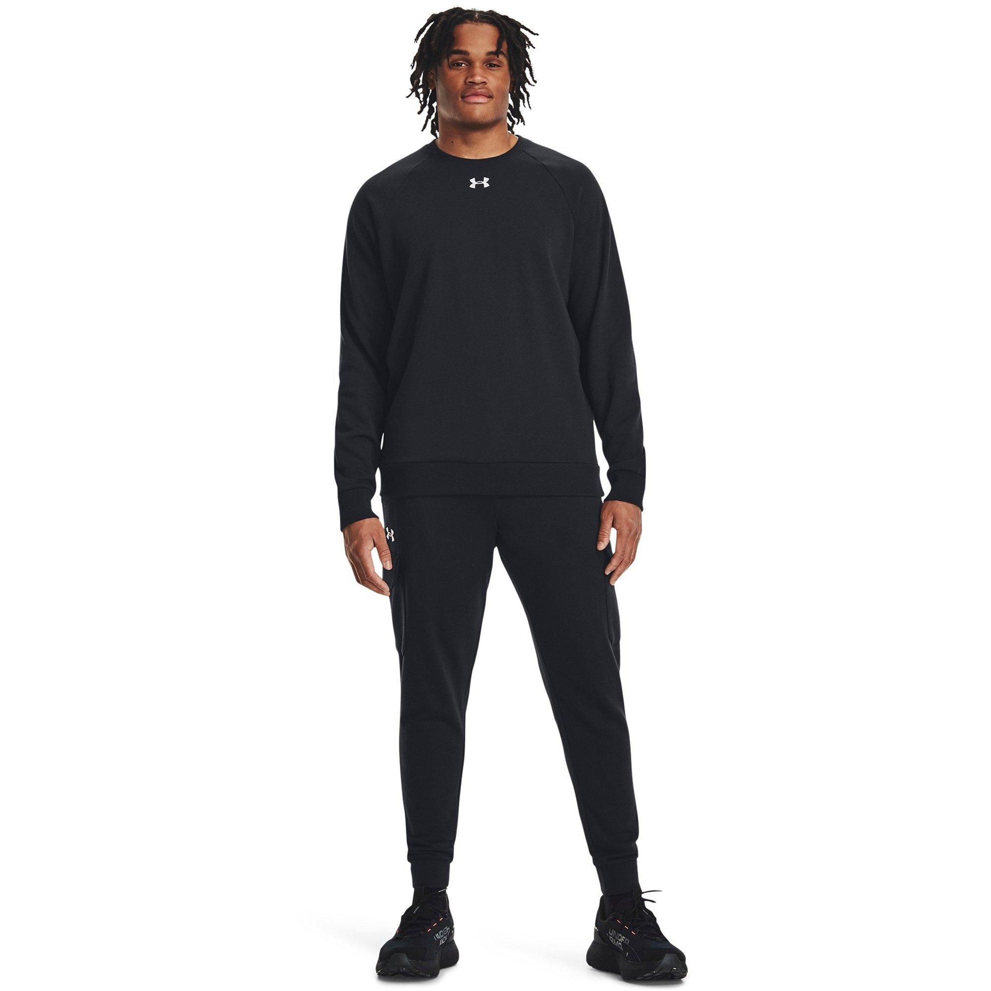 Preto - Under Armour - Armour UA Rival Fleece Crew Mens - 10