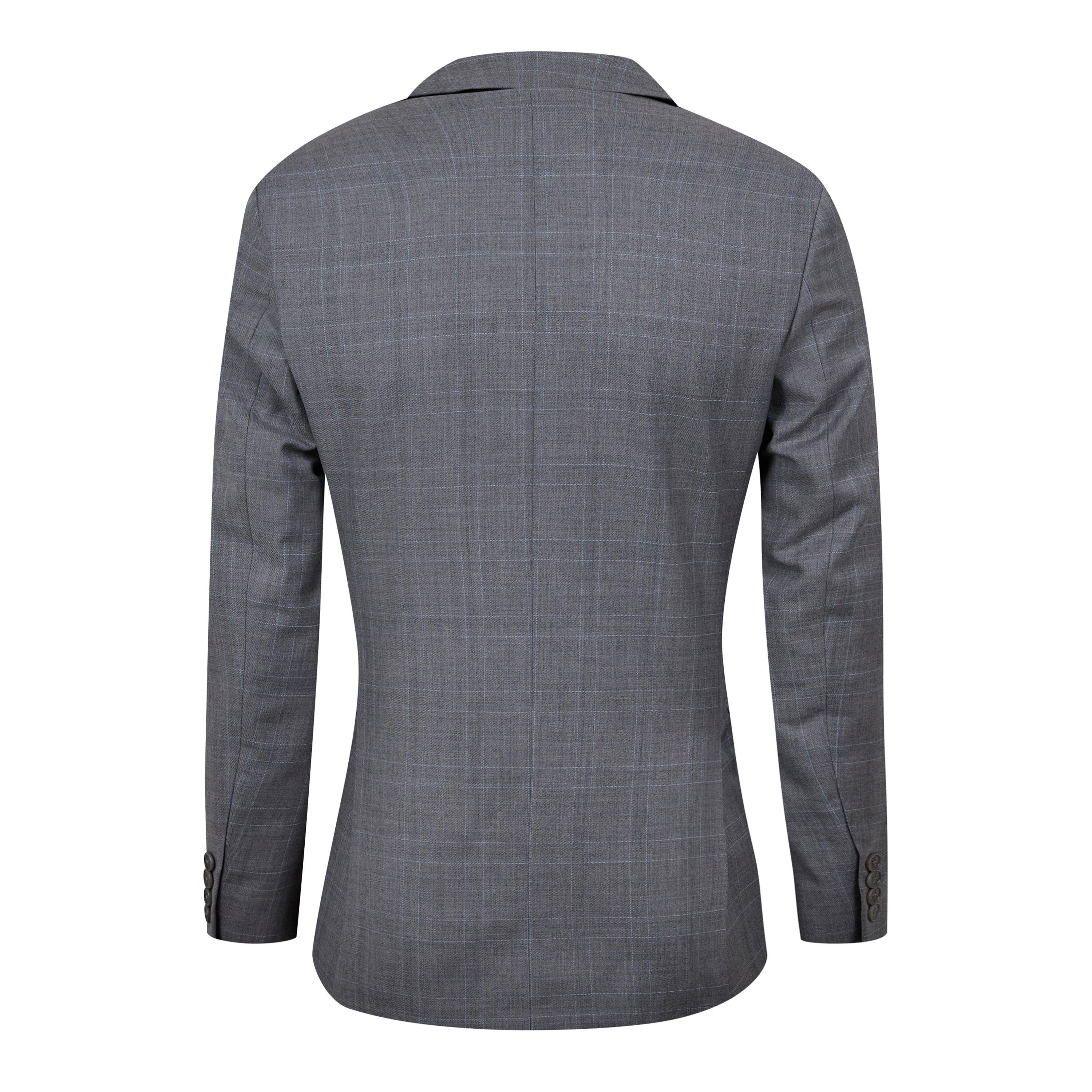 Grijze ruit. - Ted Baker - Men's Indus Slim Fit Check Suit Jacket - 2