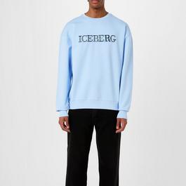 Iceberg Embroidered Crew Neck Sweatshirt