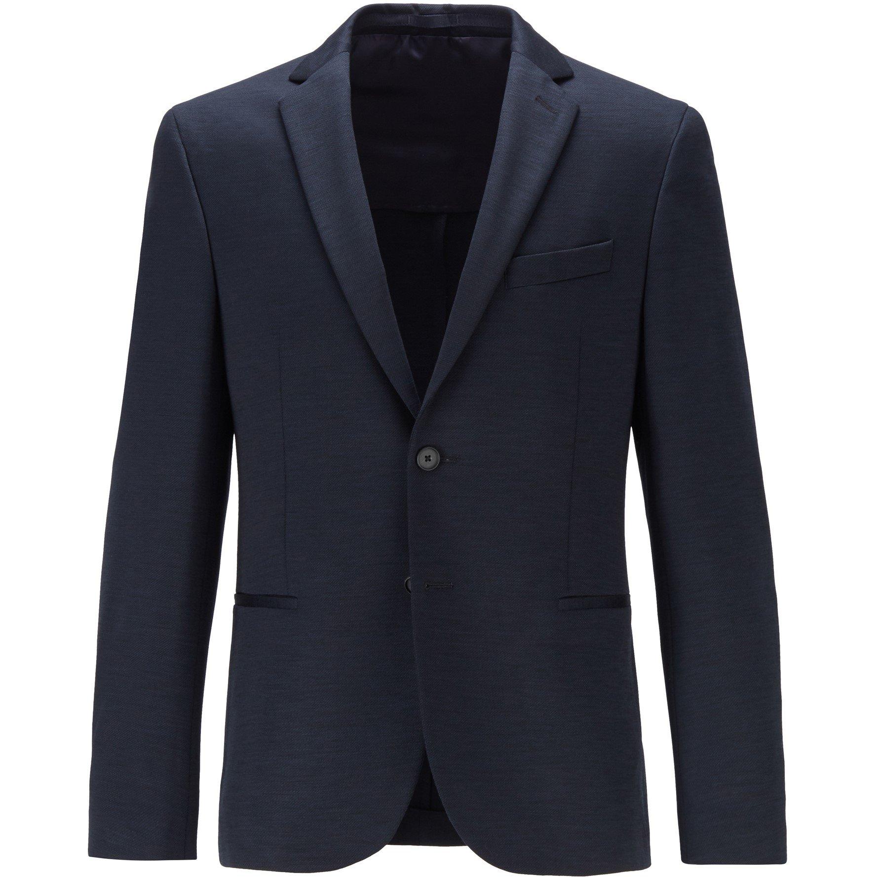 Dark Blue - Boss - Men's Suit Jacket - 1