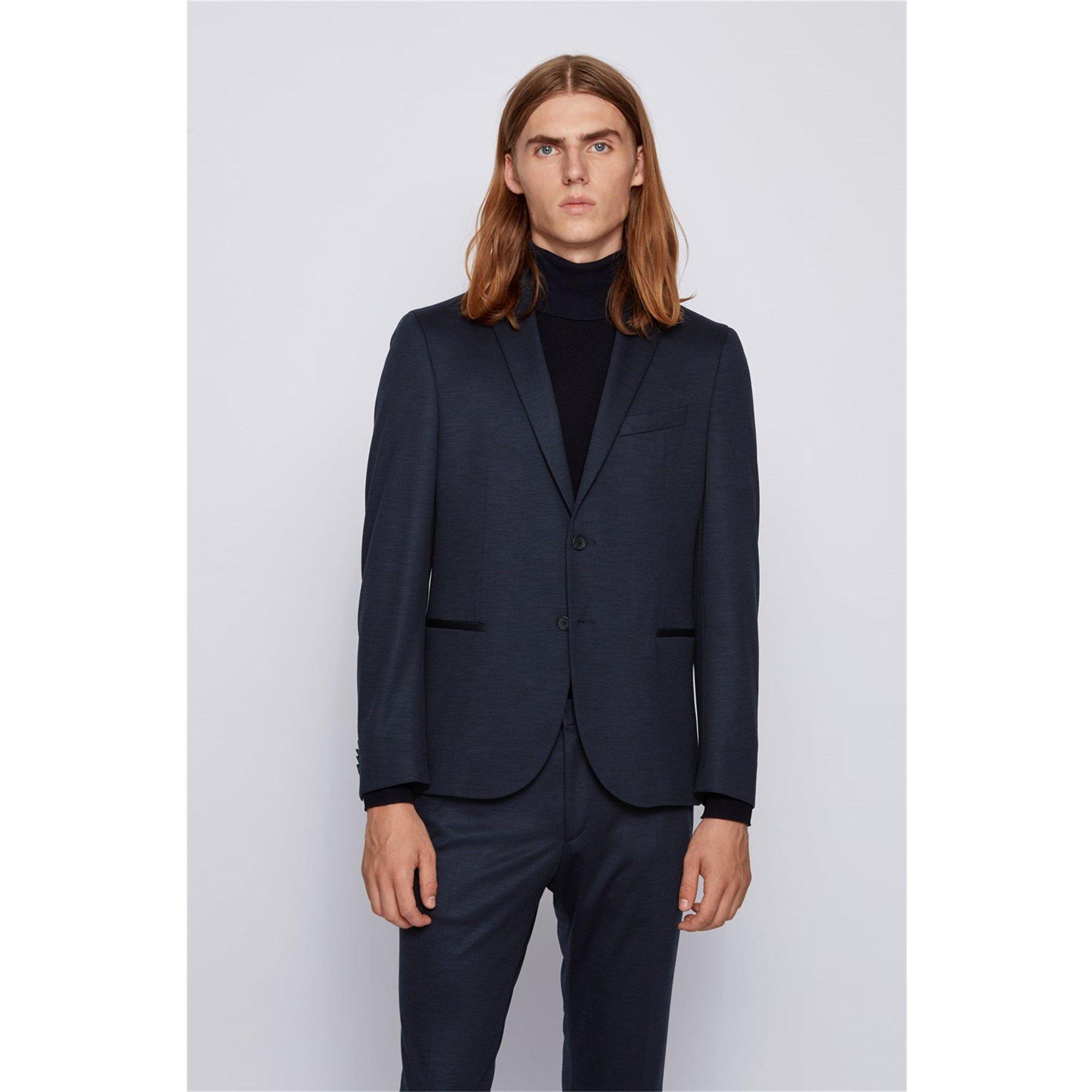 Dark Blue - Boss - Men's Suit Jacket - 3
