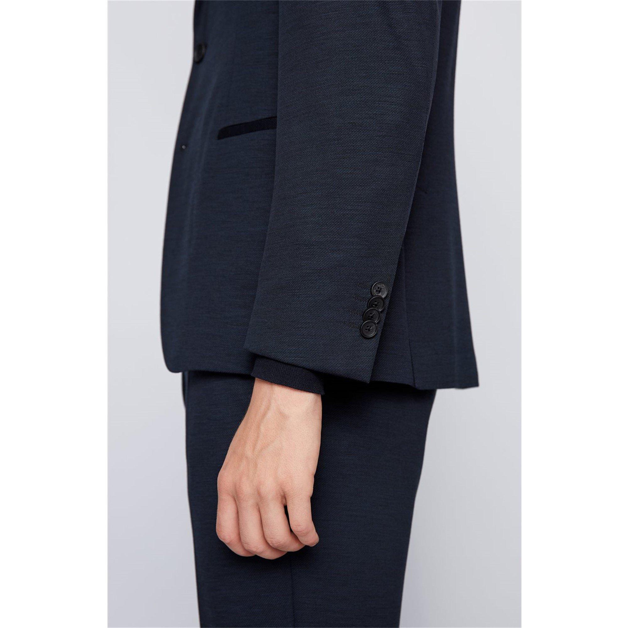 Dark Blue - Boss - Men's Suit Jacket - 7