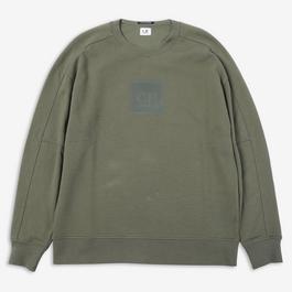 CP Company Company Metropolis Series Diagonal Raised Fleece Mens Sweatshirt