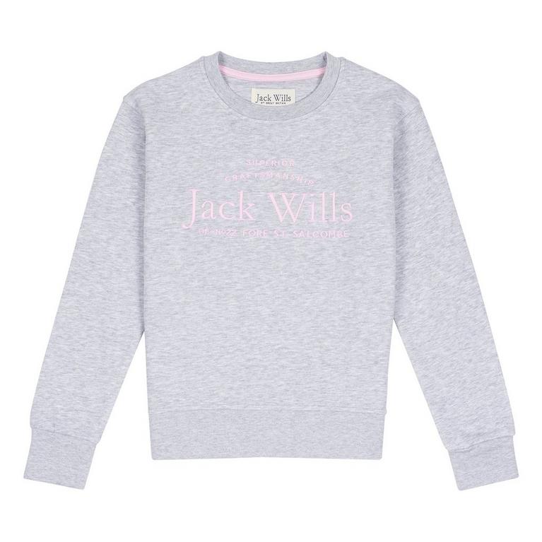 Mr Blue Sky Peach Block Organic Cotton Stripe T-Shirt - Jack Wills - JW Script Crew Sweatshirt Gabby - 1