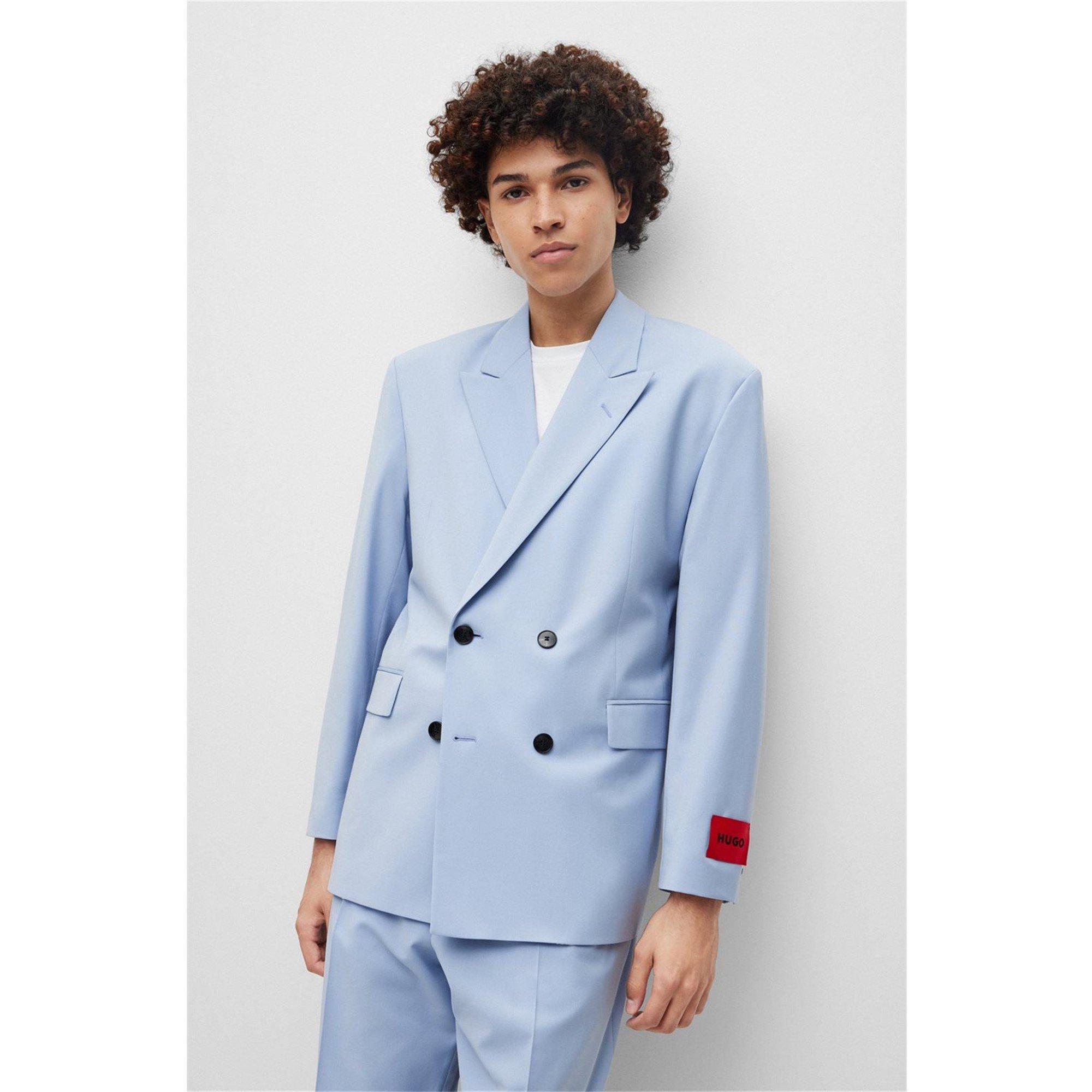 Pastel Blue - Hugo - Men's Urban232x Suit Jacket - 2