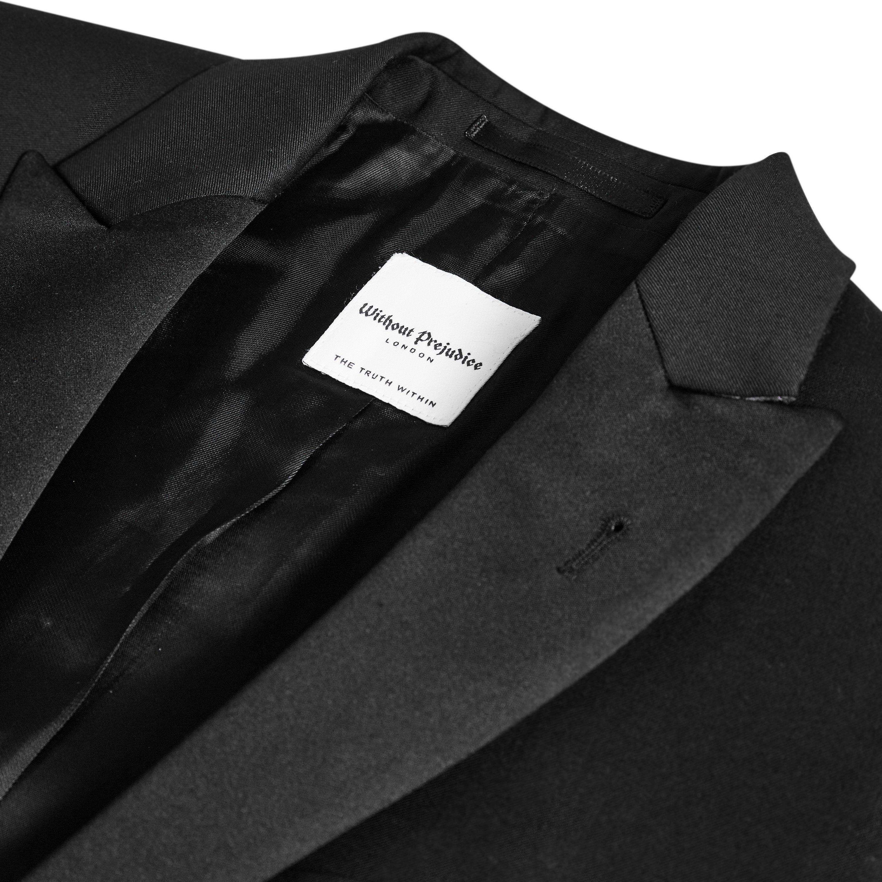 Black - Without Prejudice - Messina Slim Fit Tuxedo Suit Jacket - 7