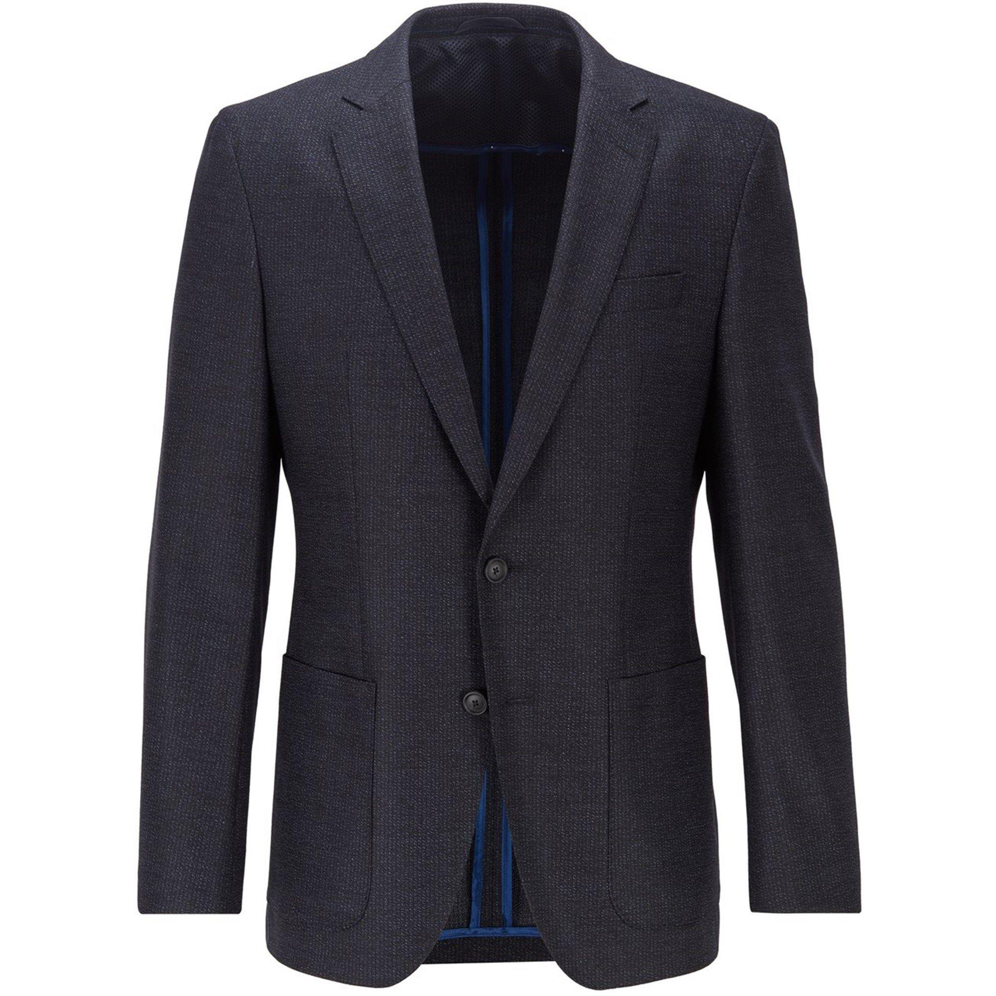 Dark Blue - Boss - Men's Suit Jacket - 1