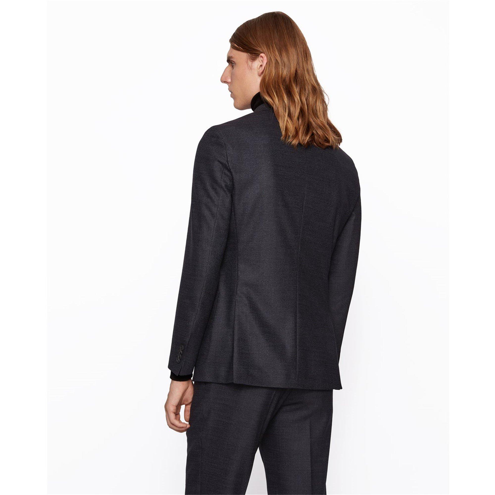 Dark Blue - Boss - Men's Suit Jacket - 3