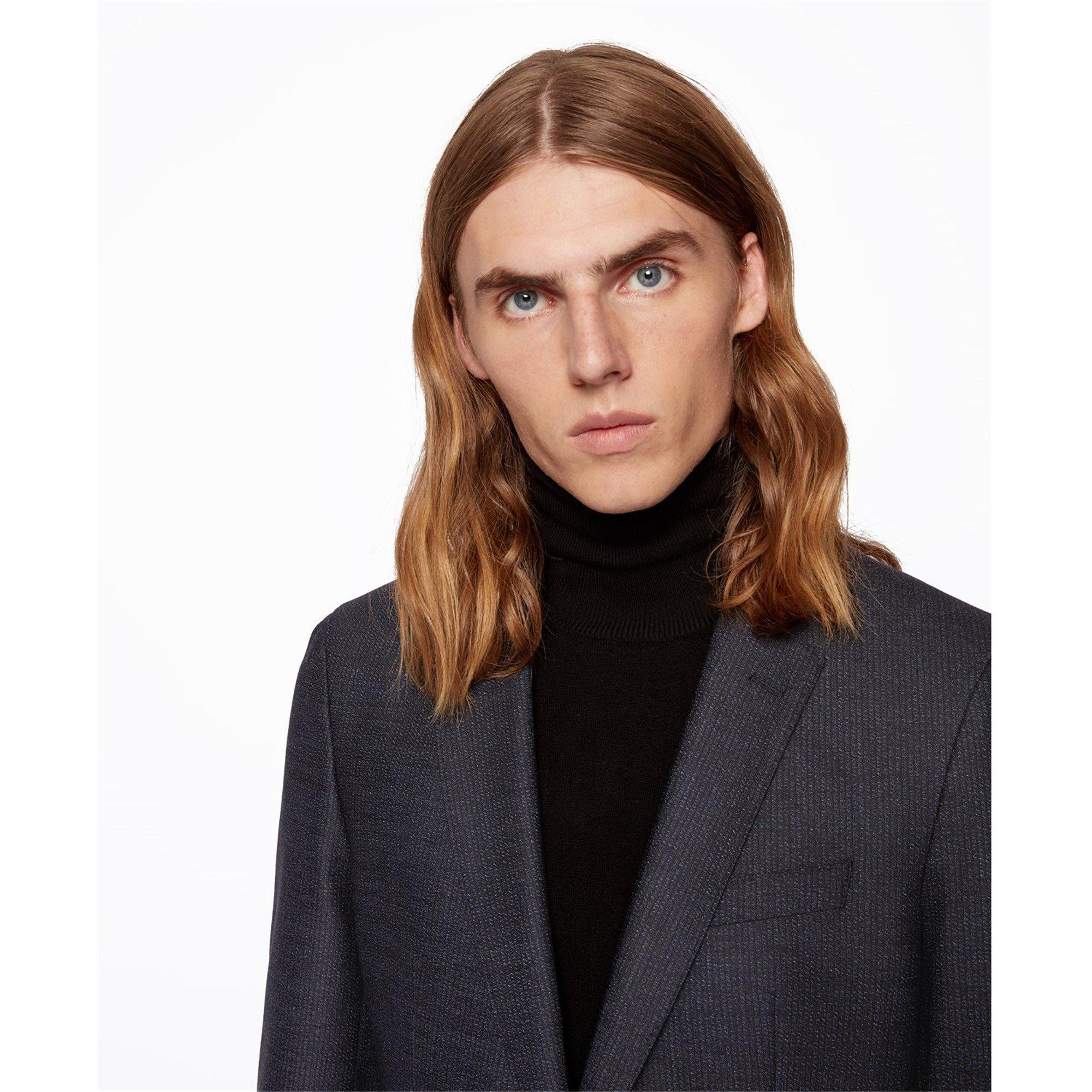 Dark Blue - Boss - Men's Suit Jacket - 4