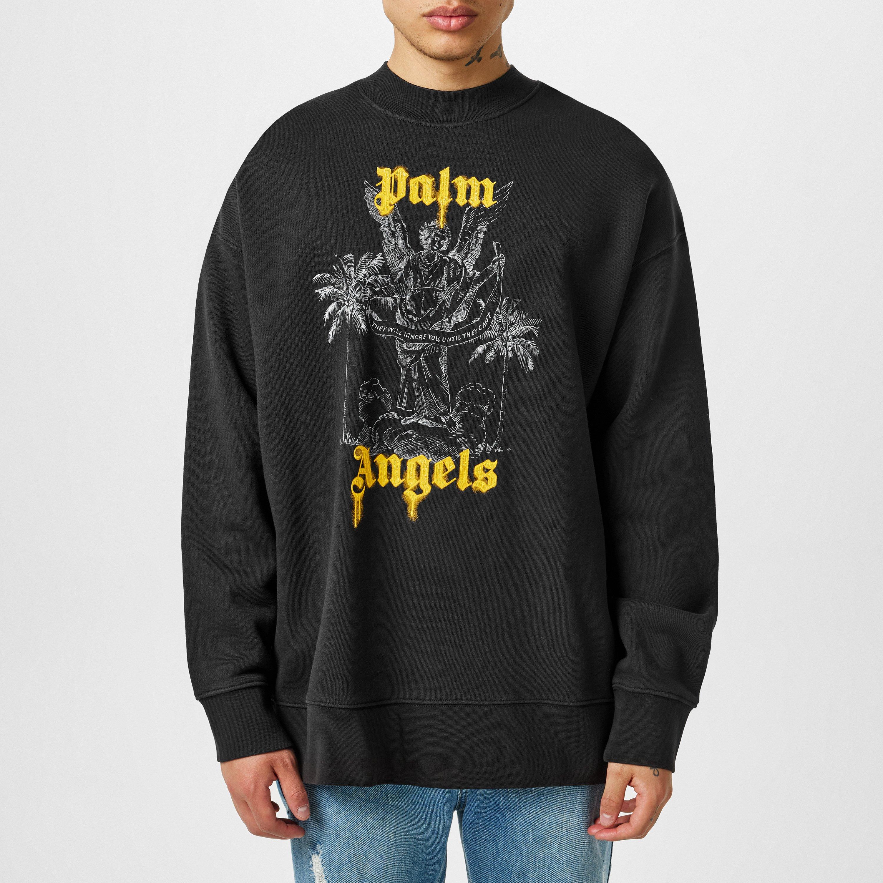 Black - Palm Angels - Palms Pencil Sweatshirt - 3