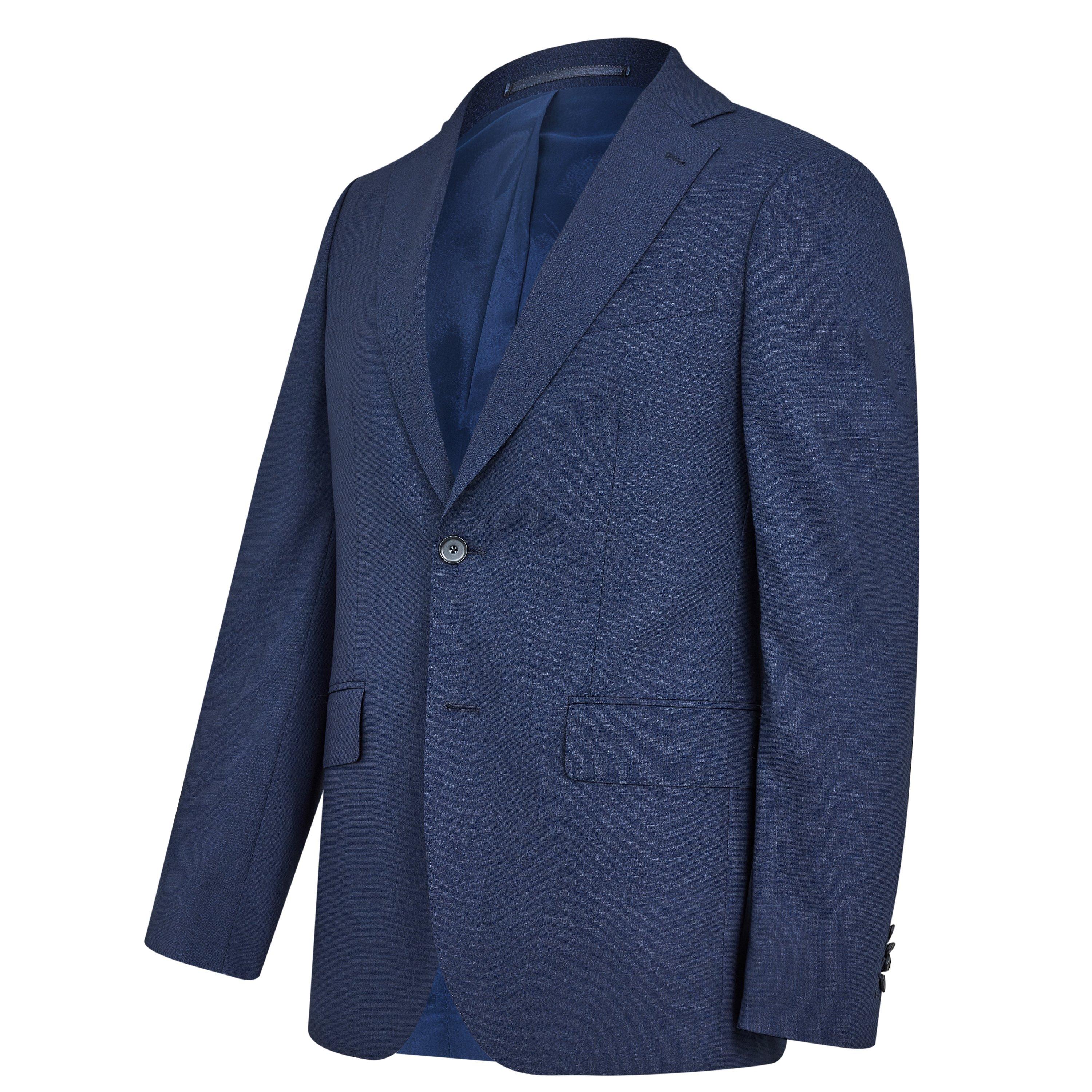 Navy - Richard James - Wilder Navy Tailored Fit Suit Jacket - 9