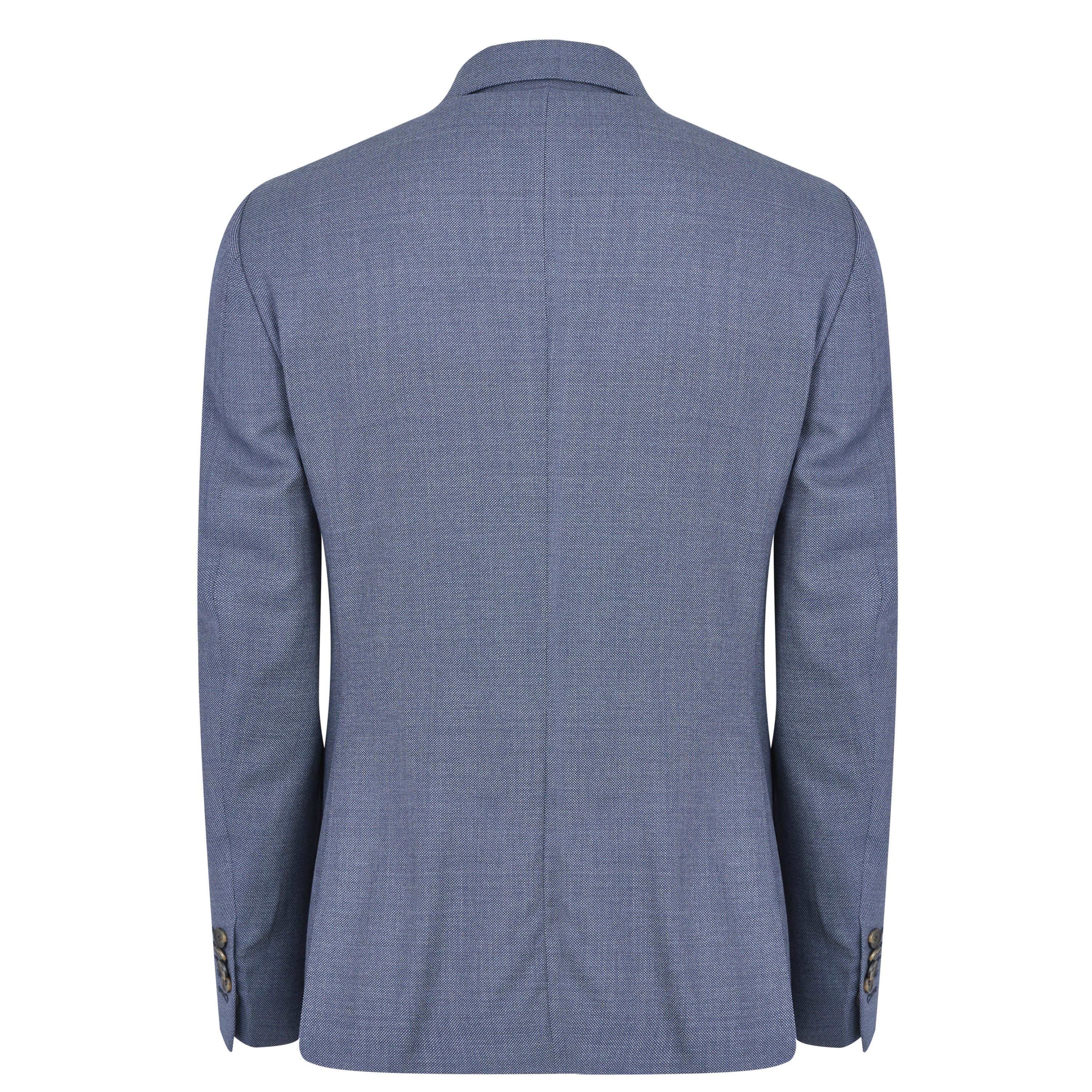 Blue - Richard James - Wilder Tailored Fit Blue Birdseye Suit Jacket - 2